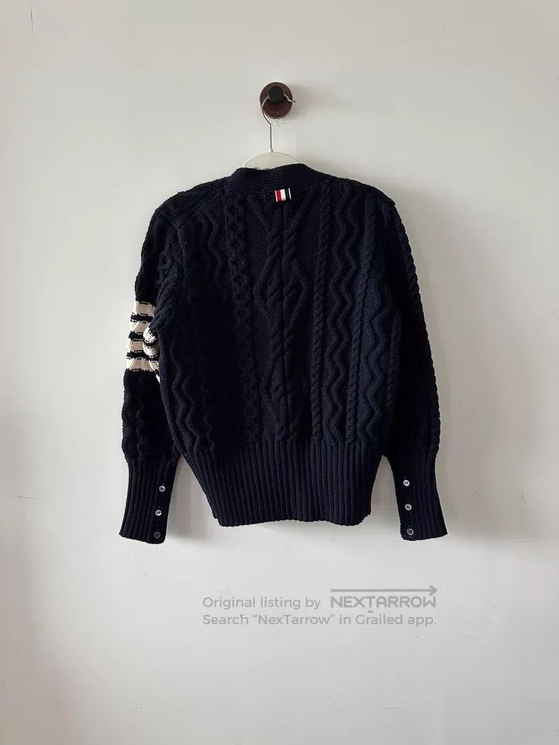 Thom Browne Thom Browne Blue Wool Cardigan Size US S / EU 44-46 / 1 - 2 Thumbnail