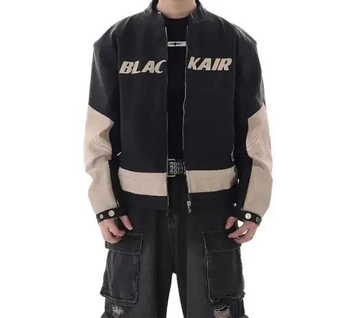 Other Retro Color Block Casual Motorcycle Jacket Size US L / EU 52-54 / 3 - 1 Thumbnail