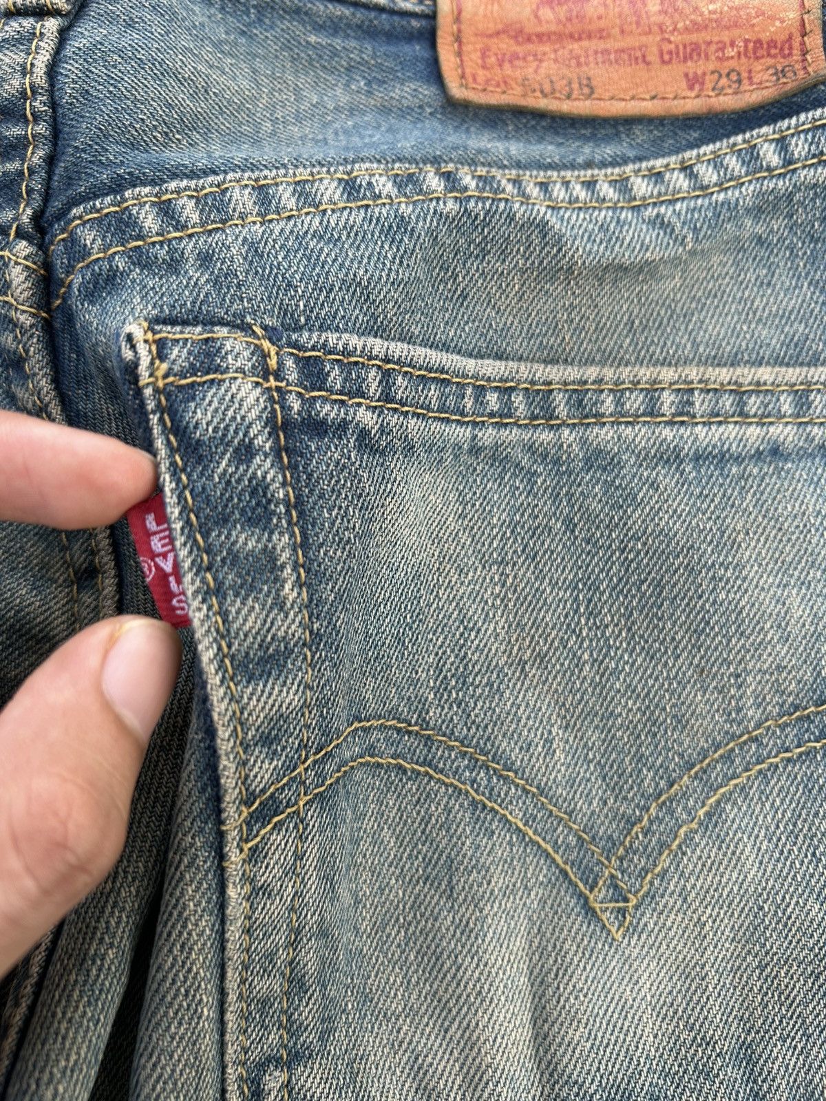 Kapital Vintage Levis Big E Selvedge Rusty Distressed Denim Jeans Size US 29 - 12 Thumbnail