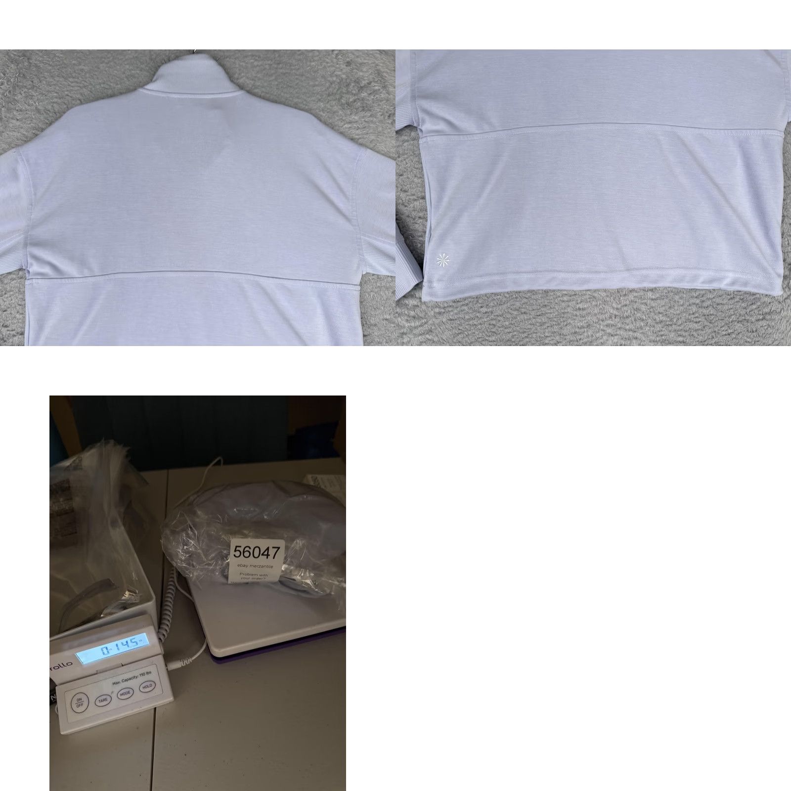 Athleta Athleta Sweater Women S Purple Crop 1/4 Zip Mock Neck Pockets Athleisure Size S / US 4 / IT 40 - 9 Thumbnail