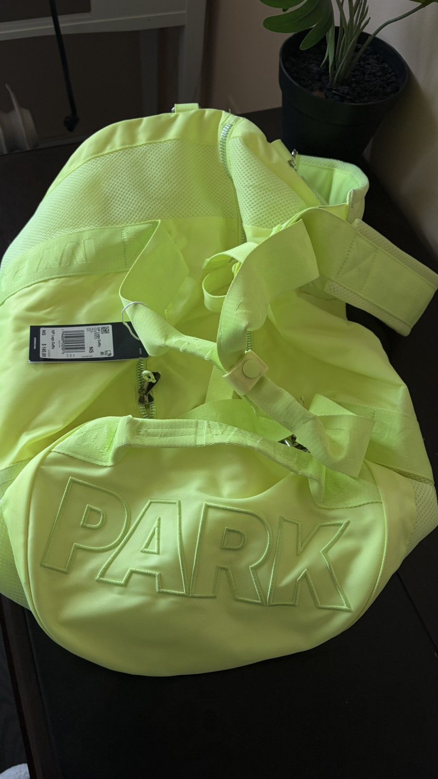 Adidas × Ivy Park Adidas x Ivy Park Neon Green Logo Duffle Bag Gym Size ONE SIZE - 6 Thumbnail