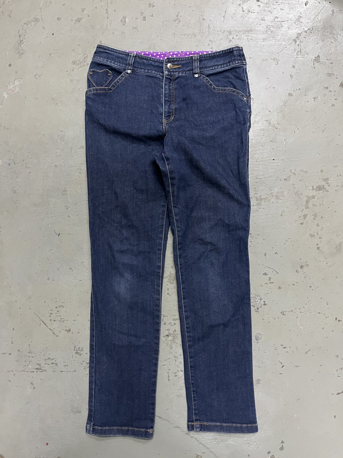Designer Authentic Sonia Rykiel Paris Designer Heart Shaped Denim Size US 28 / EU 44 - 1 Thumbnail