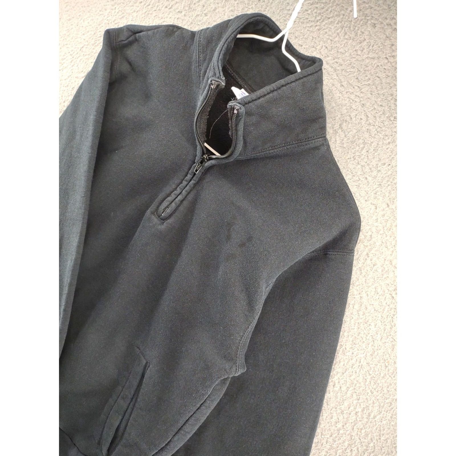 Champion Champion Eco Blank Black 1/4 Zip Pullover Sweatshirt Men S VTG Y2K Shirt Long Sleeve Lightweight Knit Zip PULLOVER Sweatshirt Mens Black Size US S / EU 44-46 / 1 - 3 Thumbnail