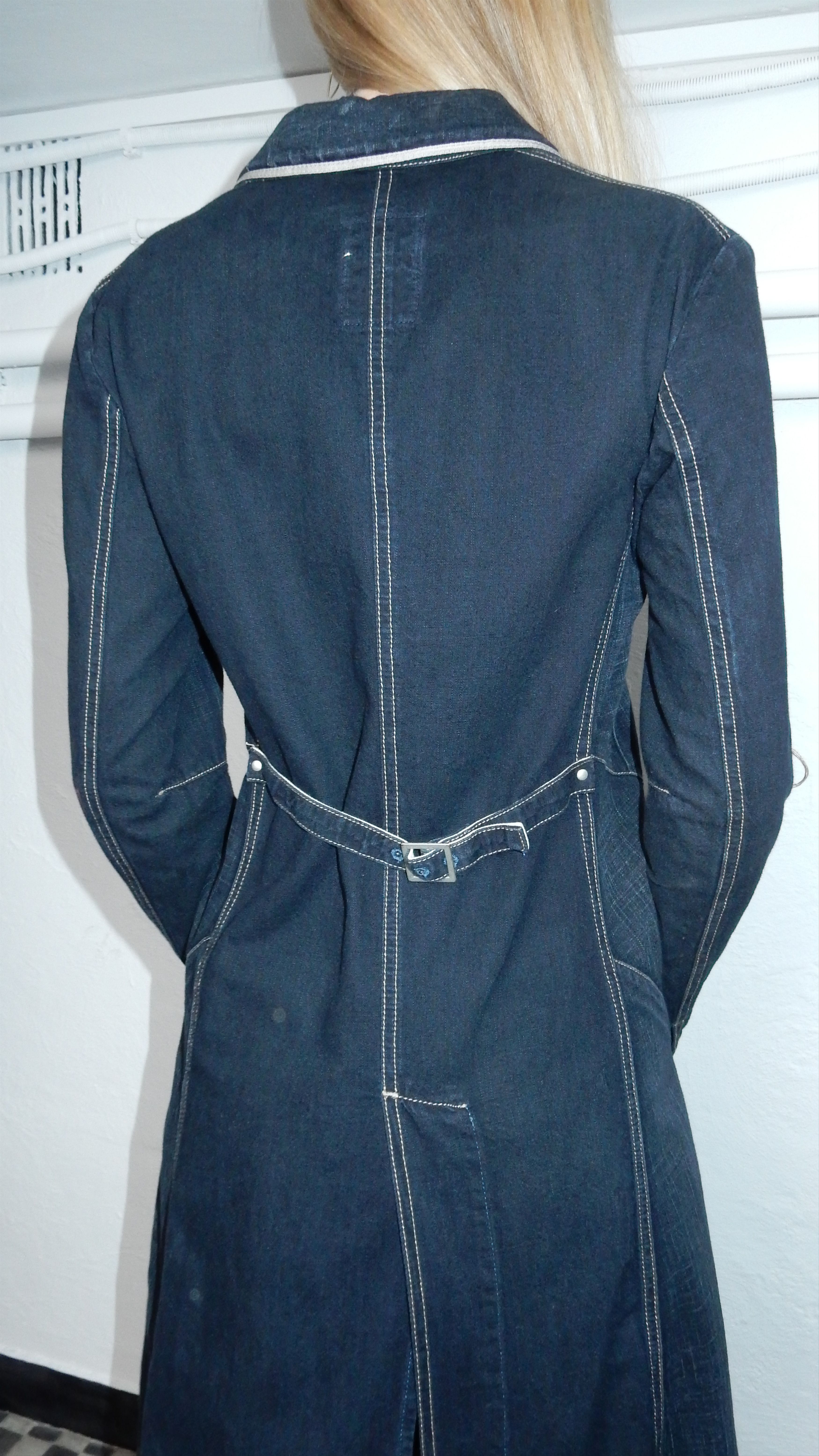 Marithe + Francois Girbaud × Vintage Marithe Francois Gribaud long dark coat - XS Size XS / US 0-2 / IT 36-38 - 13 Thumbnail