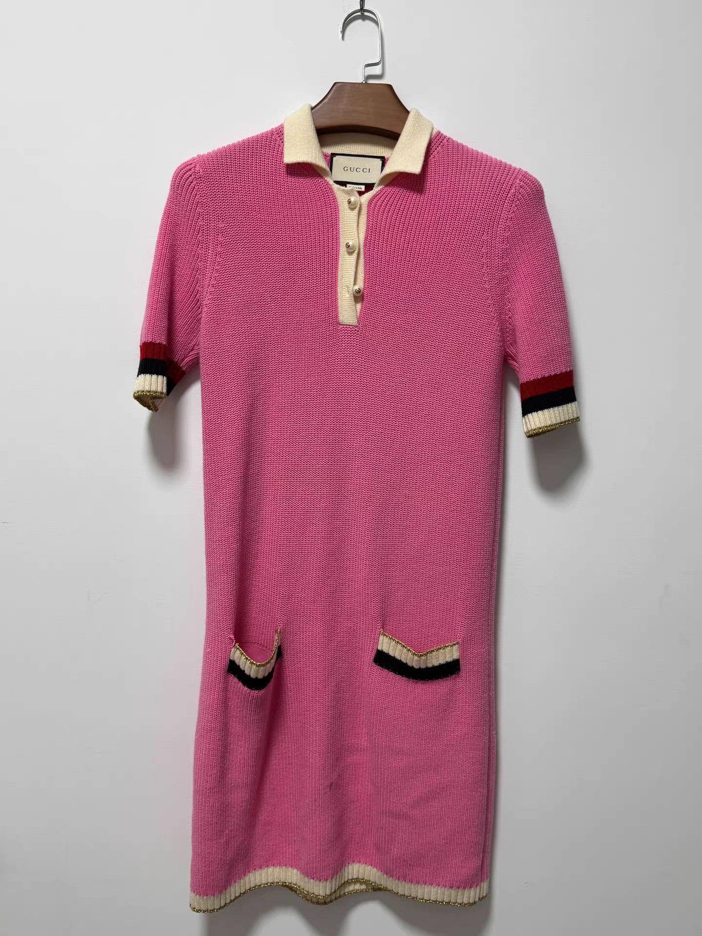 Gucci Gucci Simple & Elegant Pink Dress K13 Size S / US 4 / IT 40 - 1 Thumbnail