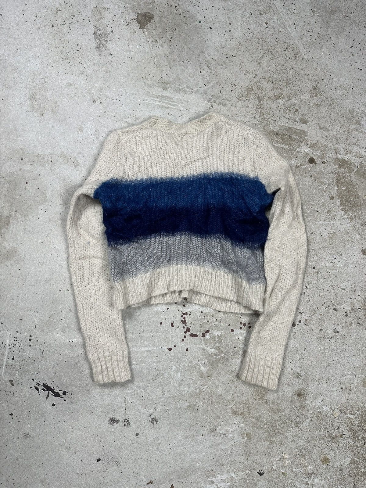 Rag & Bone Rag & Bone Striped Wool Mohair Alpaca Sweater Size S / US 4 / IT 40 - 2 Thumbnail