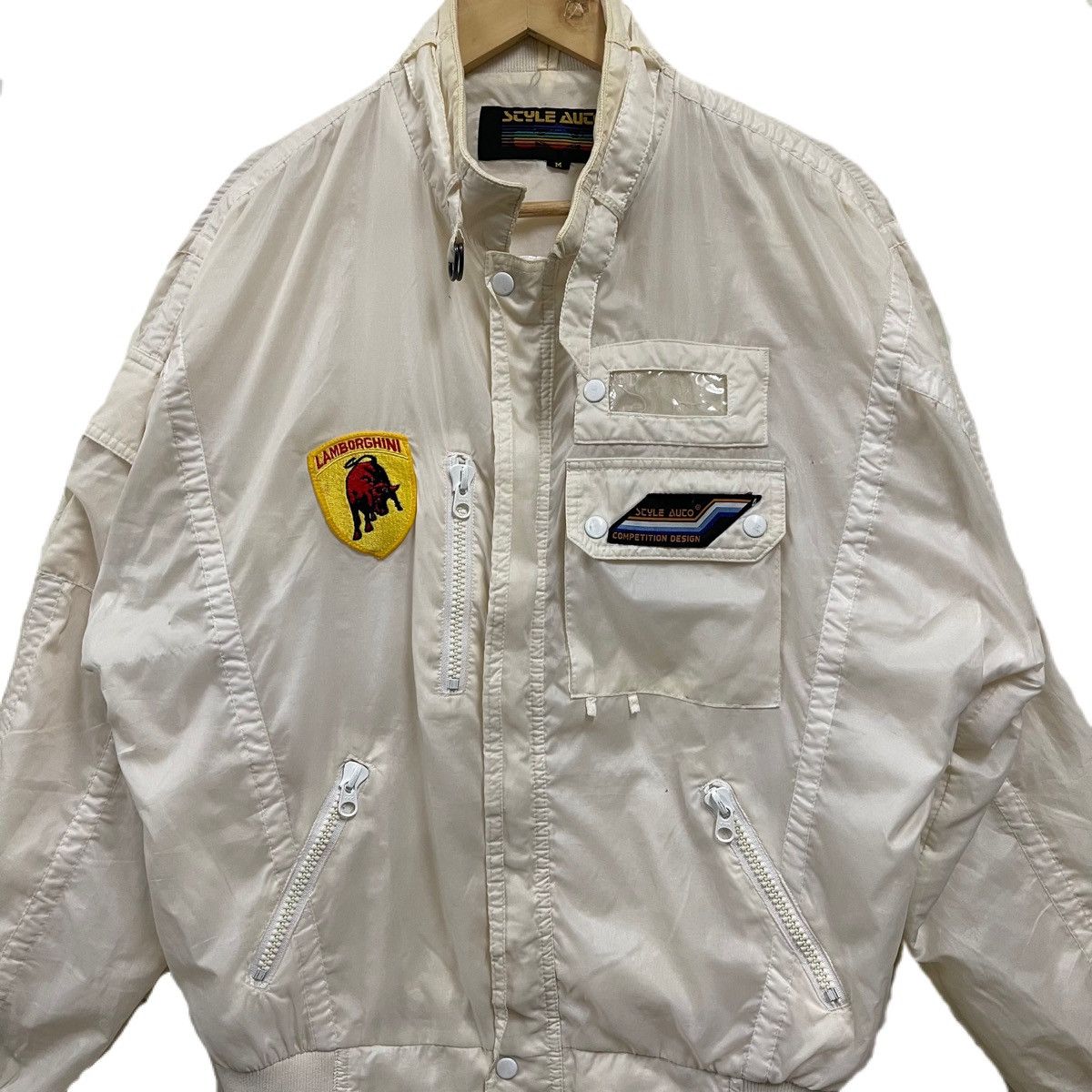 Lamborghini Vintage LAMBORGHINI style auto jacket windbreaker Size US L / EU 52-54 / 3 - 3 Thumbnail