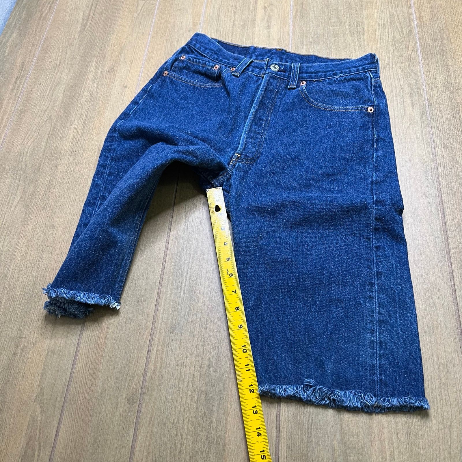 Levi's Levi’s 501XX Button Fly Cut Off Denim Shorts W33 Vintage USA Size US 33 - 8 Thumbnail