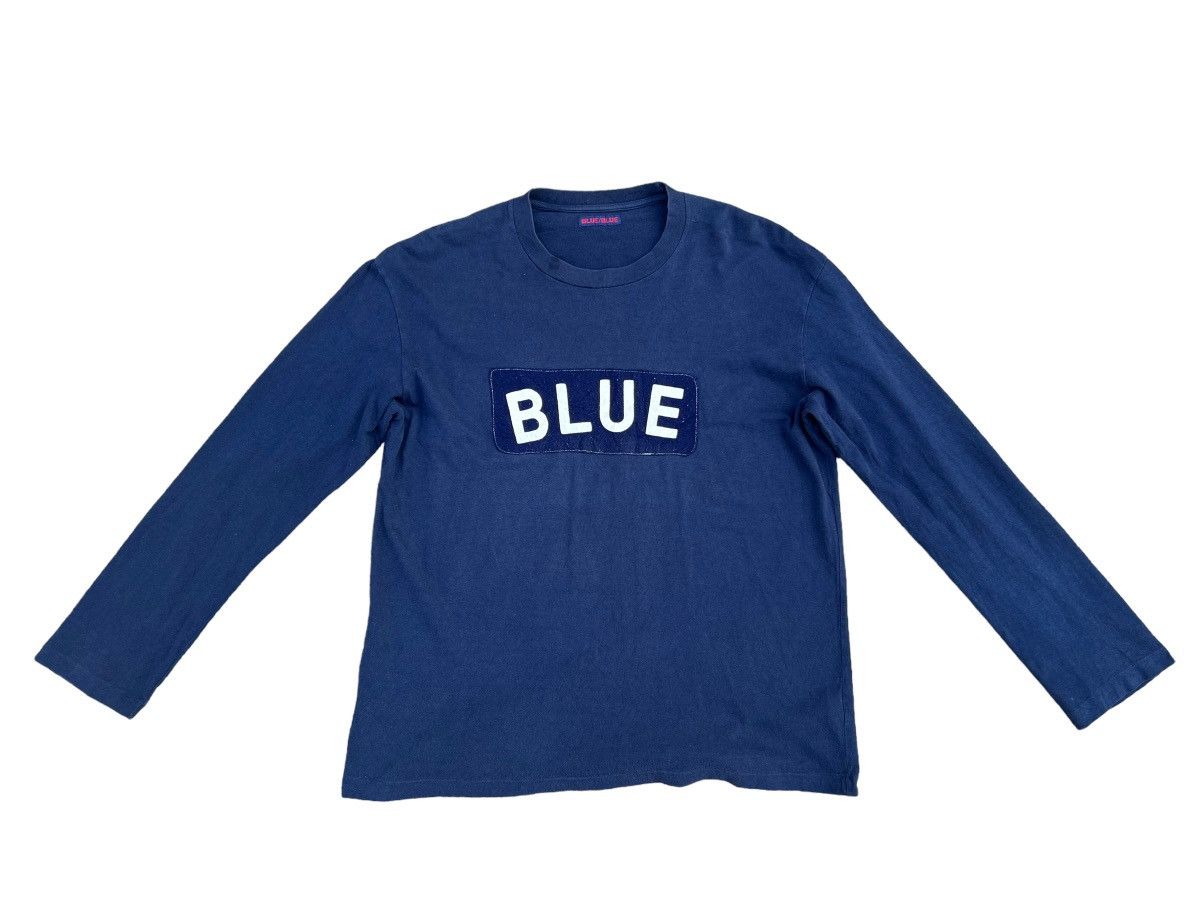 Blue Blue Japan Fade Indigo Blue Long Sleeve t shirt