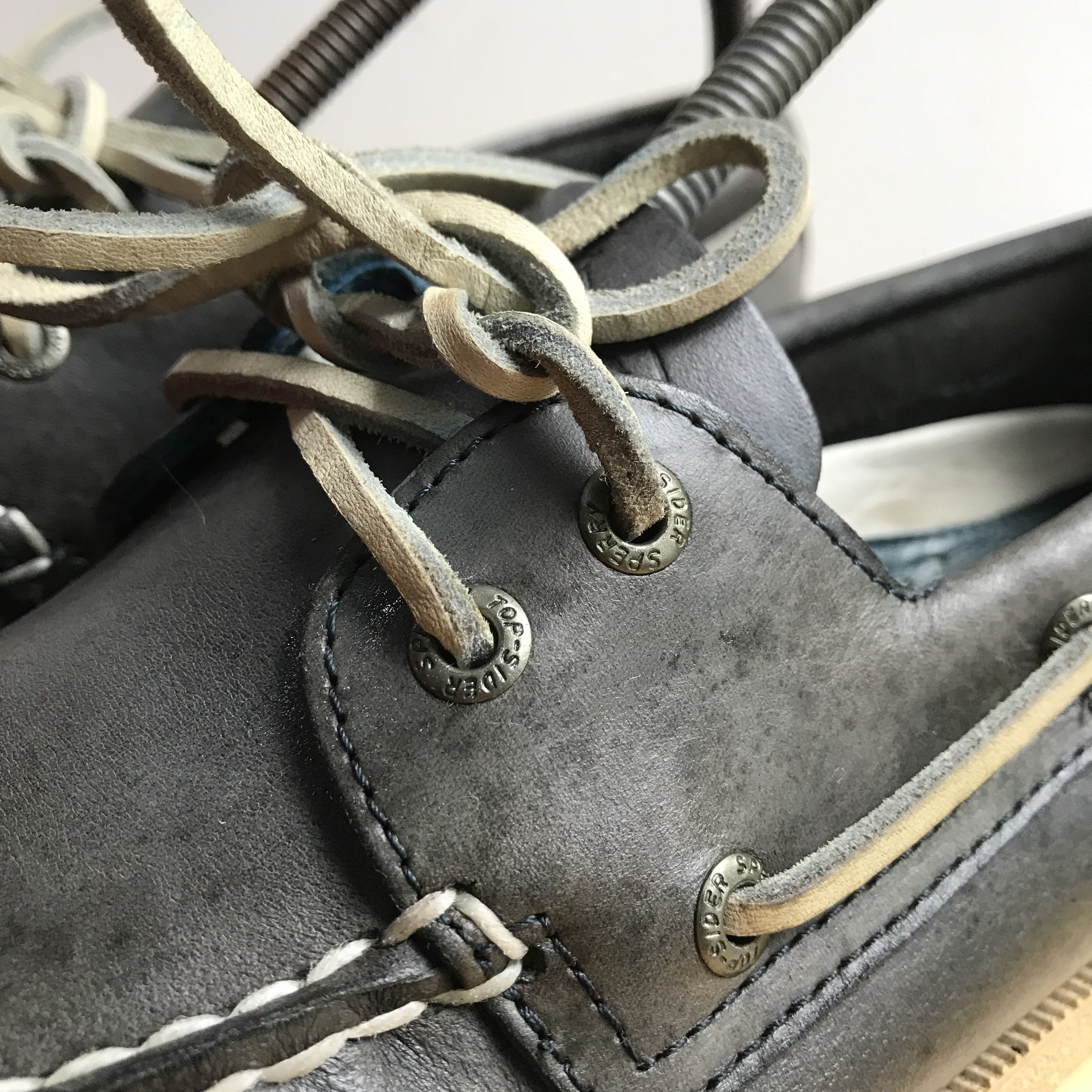 Sperry Vintage Sperry Topsider Boat shoes leather navy blue Size US 8.5 / EU 41-42 - 5 Thumbnail