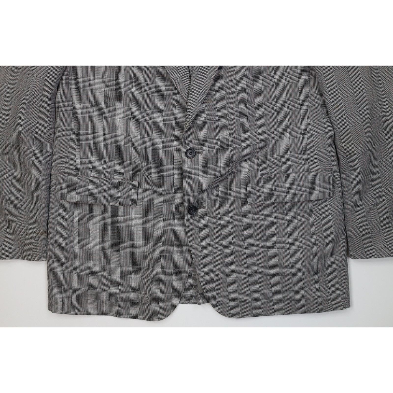 Vintage Vintage 70s Palm Beach 2 Piece Wool Suit Wedding Houndstooth Size 44L - 5 Thumbnail