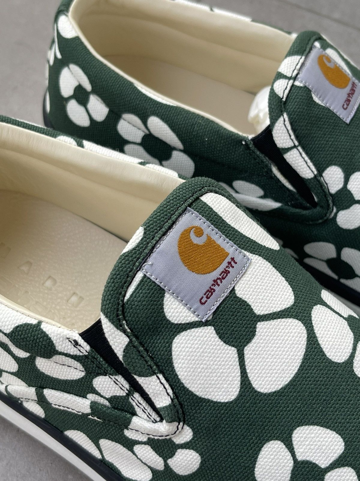 Carhartt Wip × Marni !DS! SS22 Marni X Carhartt Floral Print Green Slip Ons Size US 12 / EU 45 - 16 Thumbnail