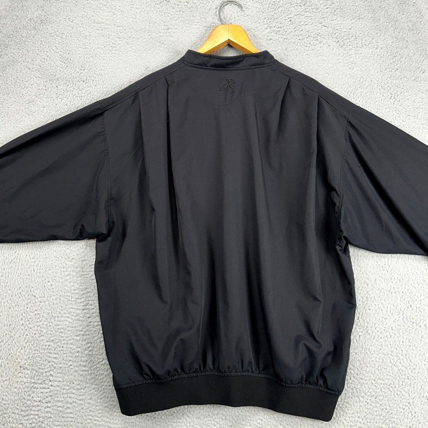 Vintage Zero Restriction Golf Pullover Jacket XL Black Snap Button Men Size US XL / EU 56 / 4 - 3 Thumbnail