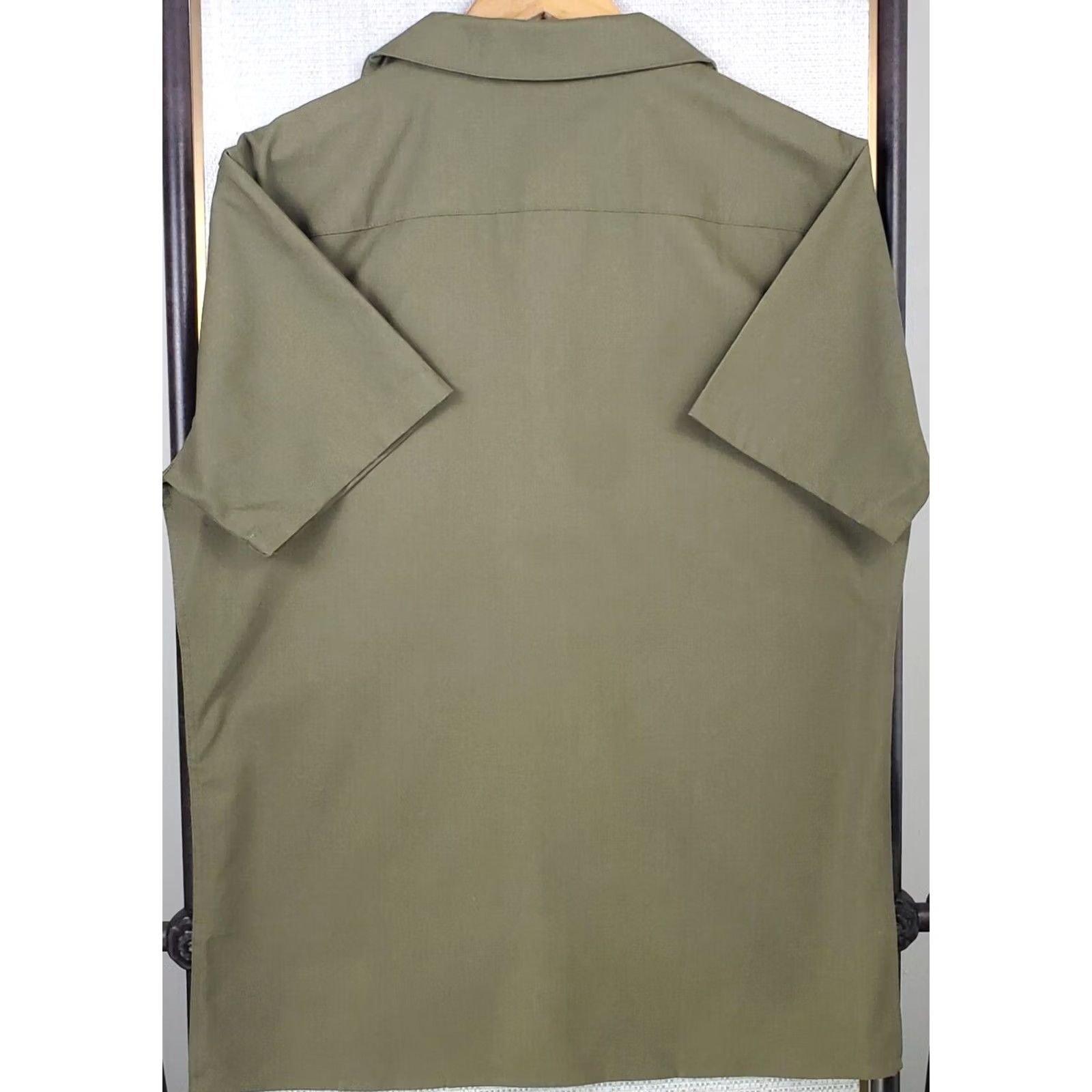 Vintage Coofandy Shirt Mens L Green NEW Size Linen Blend Camp Army Size US L / EU 52-54 / 3 - 7 Thumbnail