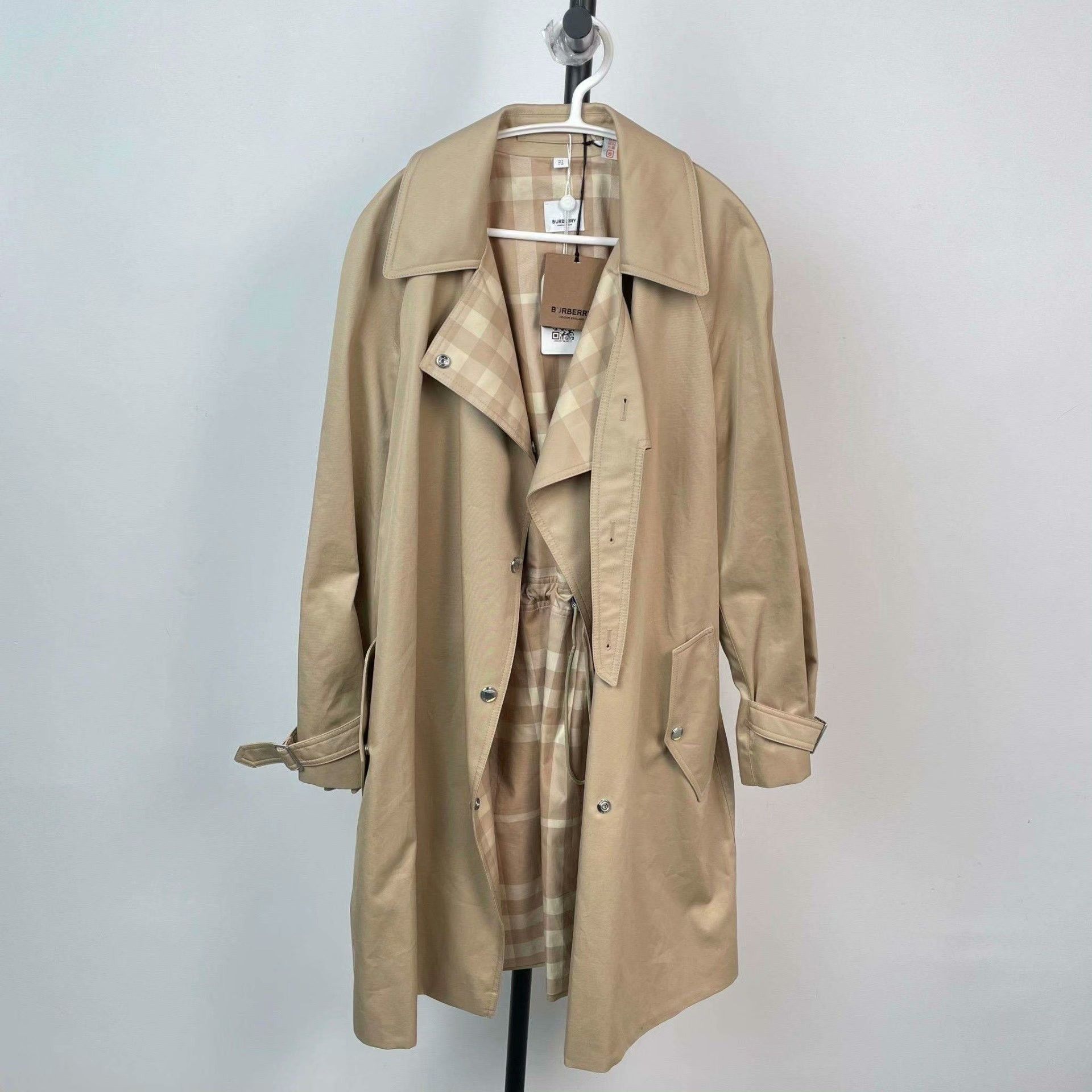 Burberry Burberry Plaid Beige Coat 36 Women Size S / US 4 / IT 40 - 1 Thumbnail