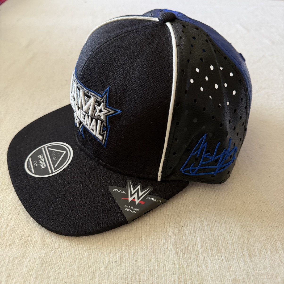 WWE WWE AJ Styles I Am Phenomenal Snapback Leather Hat Size ONE SIZE - 2 Thumbnail
