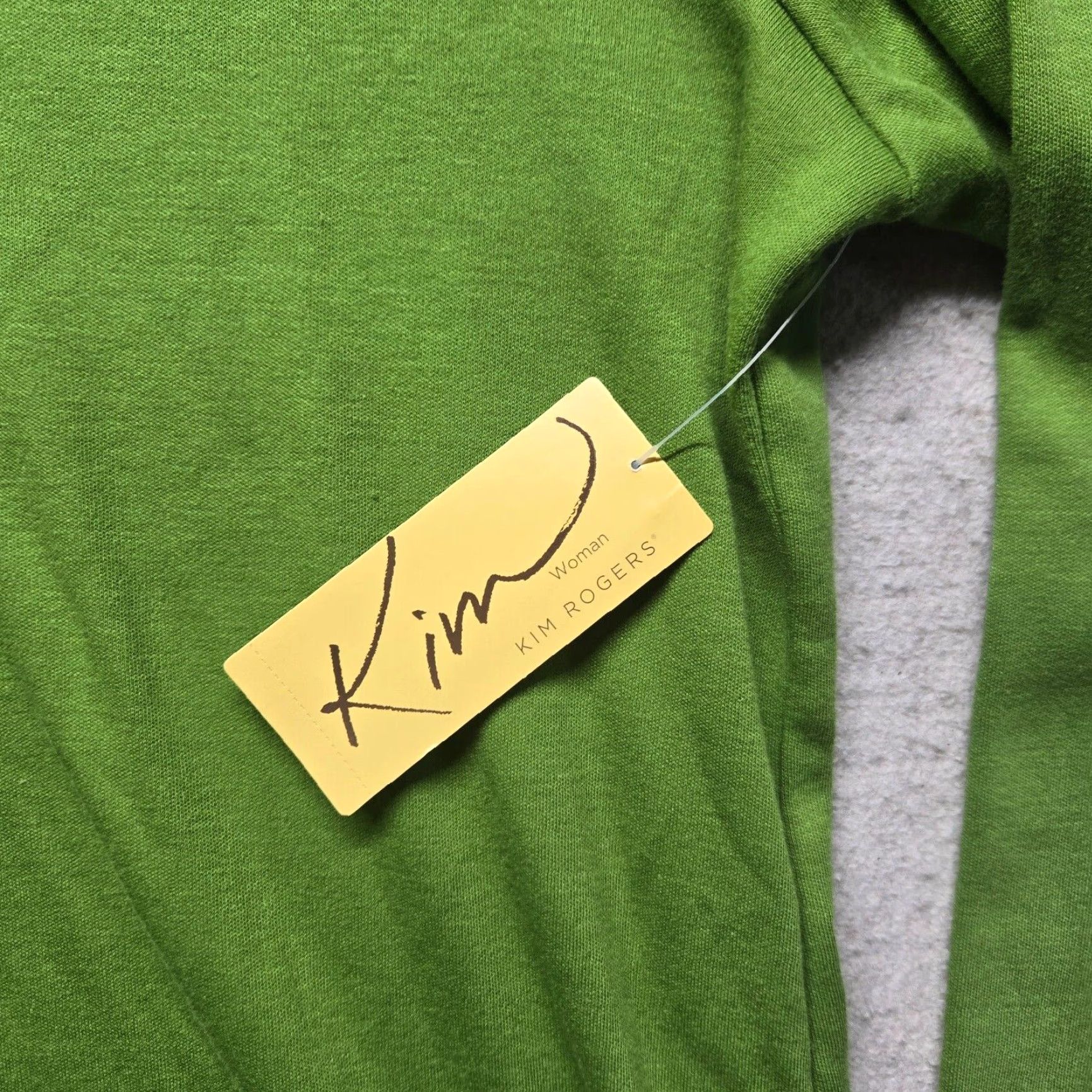 Vintage Kim Rogers Solid Green Long Sleeve Blouse Shirt 1X Women Casual Work Shirt Green 1X Womens Size XL / US 12-14 / IT 48-50 - 4 Thumbnail