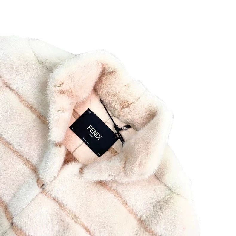Fendi Fendi Lotus colour mink fur grass shorts jacket Size US XXS / EU 40 - 3 Thumbnail