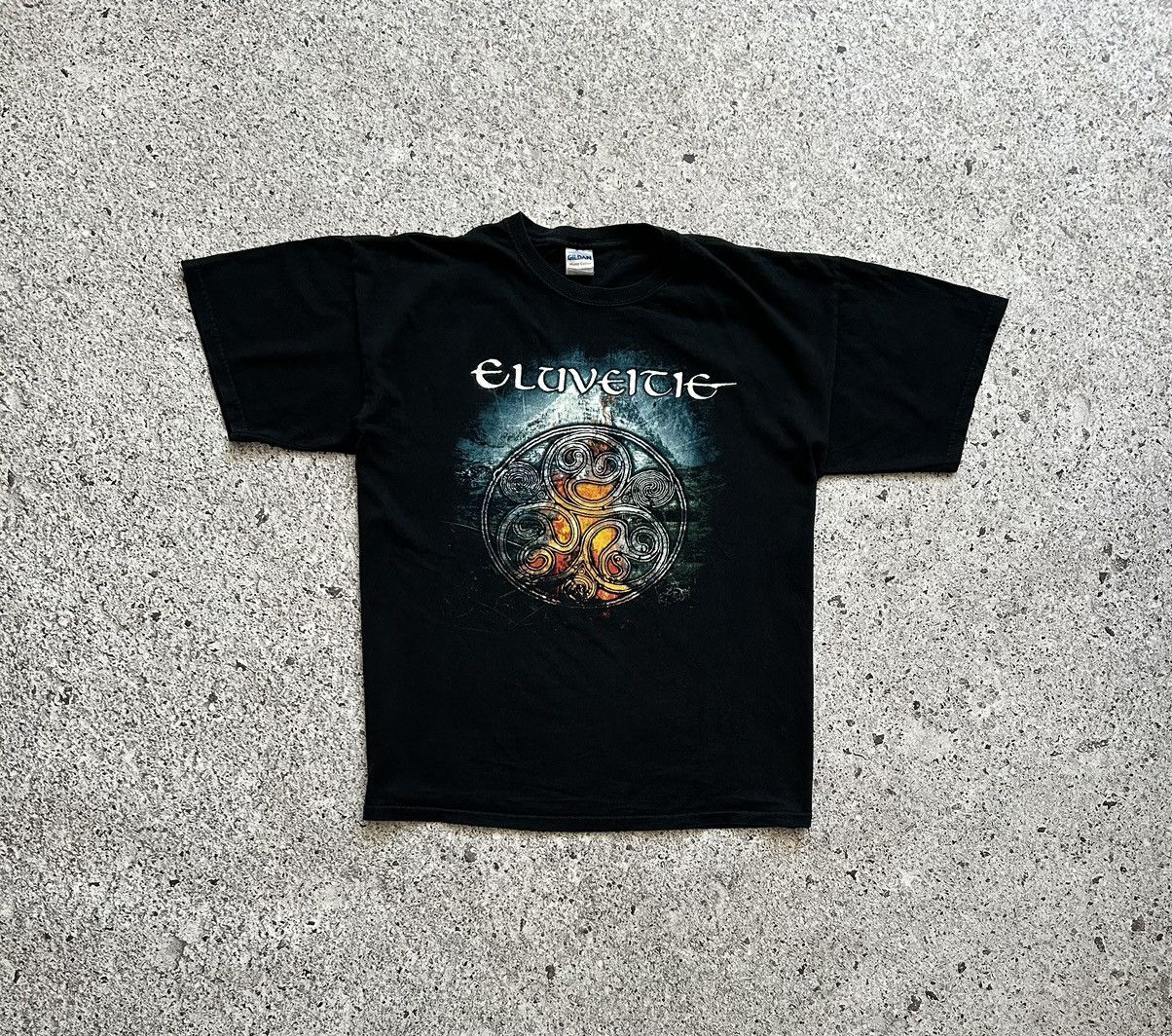 Band Tees × Vintage Vintage Eluveitie Band Rock Metal Promo Album T-Shirt Size US XL / EU 56 / 4 - 3 Thumbnail