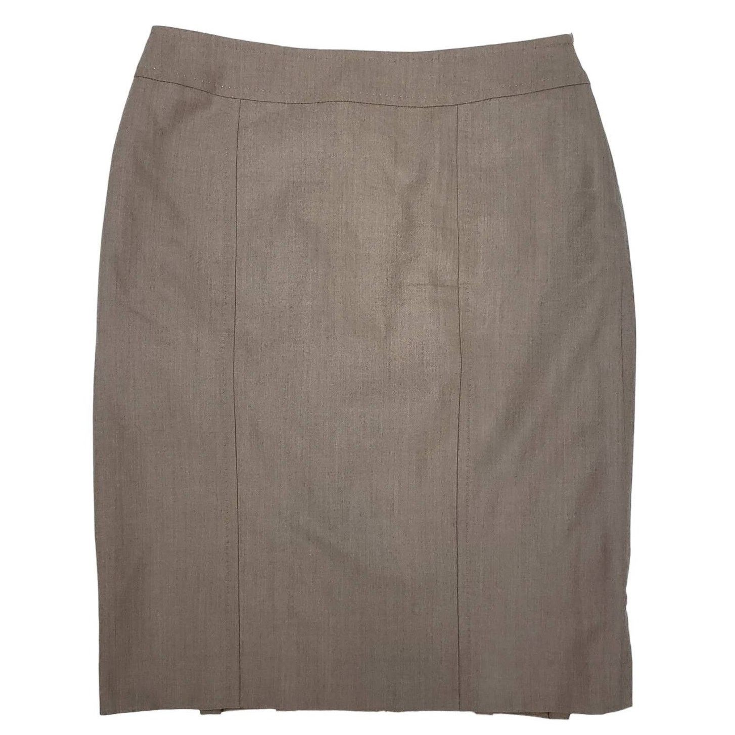 Max Mara Max Mara Made in Italy Woolmark Pleated back Pencil Skirt 2 Size 26" / US 2 / IT 38 - 3 Thumbnail