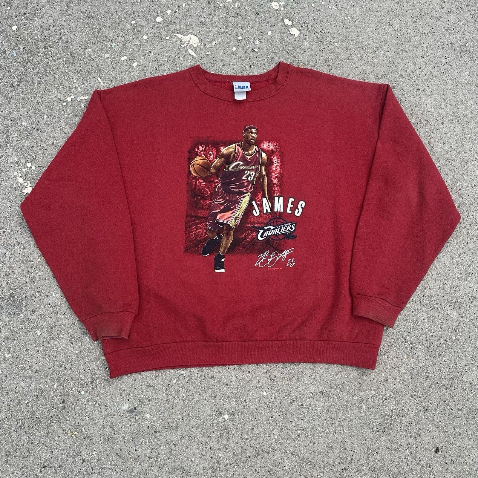 NBA × Vintage Vintage 2003 NBA LeBron James Rookie Sweatshirt XL Size US XL / EU 56 / 4 - 2 Thumbnail