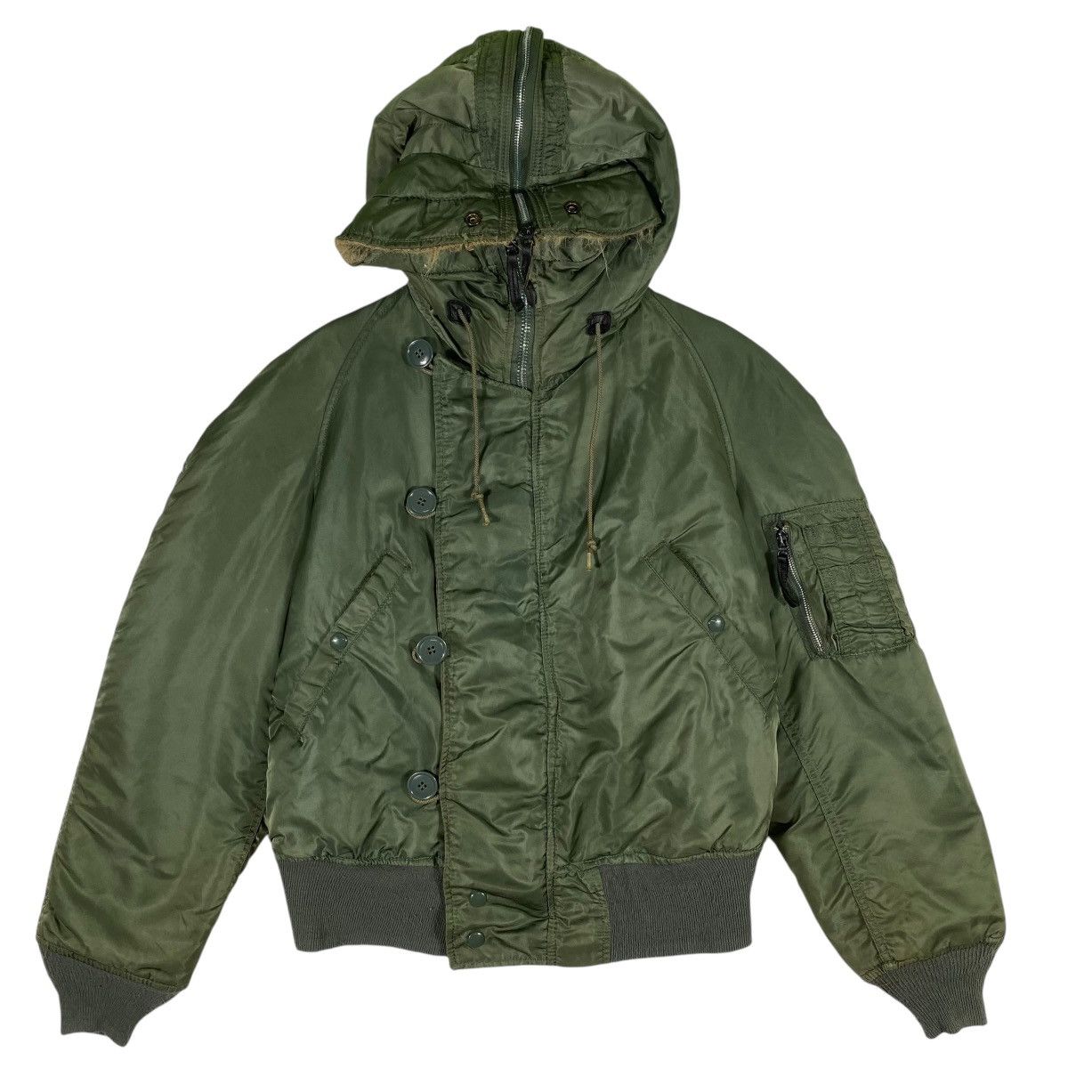 Alpha Industries × Vintage Vintage Alpha Industries Flying Man's Heavy N-2B Bomber Size US S / EU 44-46 / 1 - 1 Thumbnail