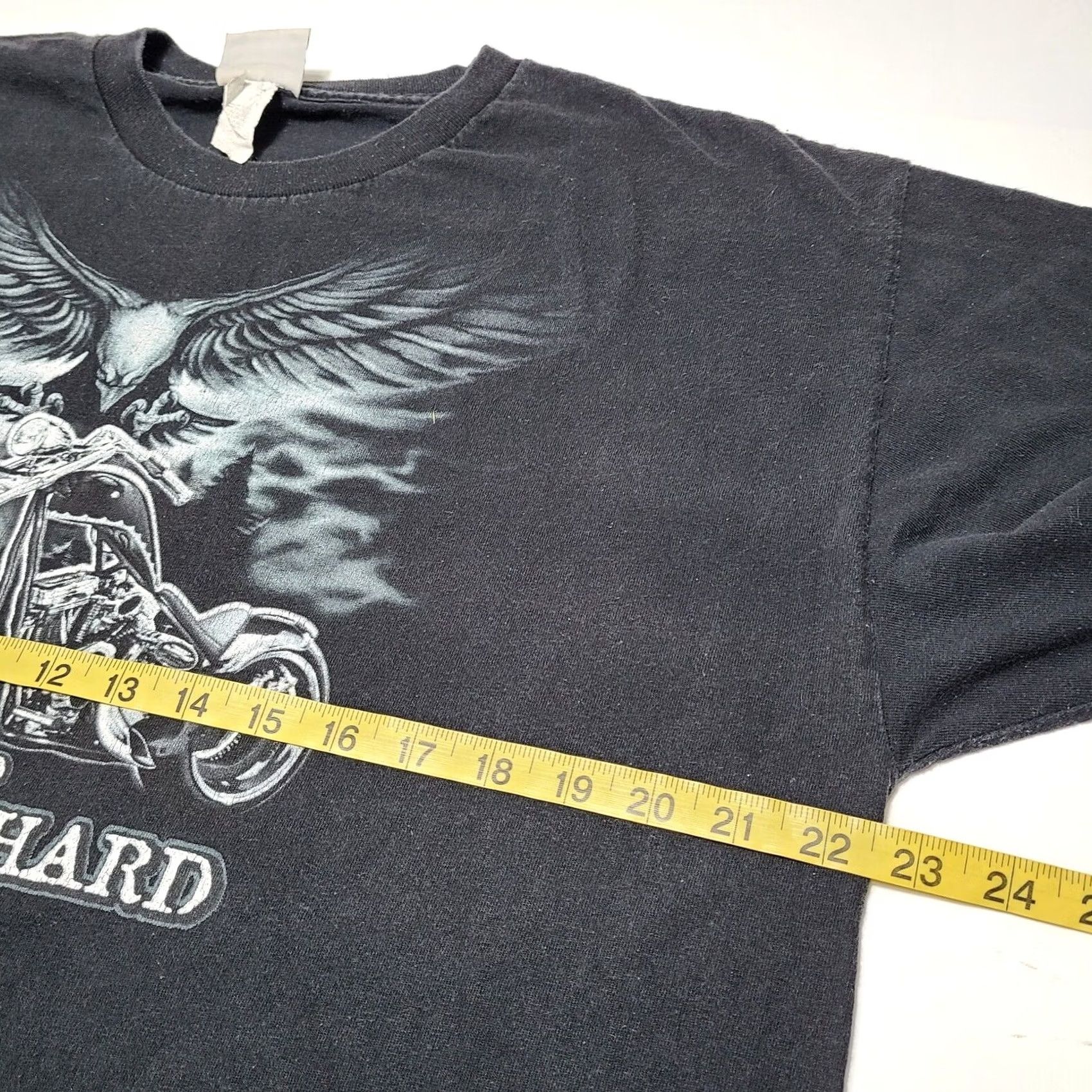 Vintage VINTAGE National Heritage "Live Free Ride Hard" Motorcycle T-Shirt Black XL Biker Men's Size US XL / EU 56 / 4 - 5 Thumbnail