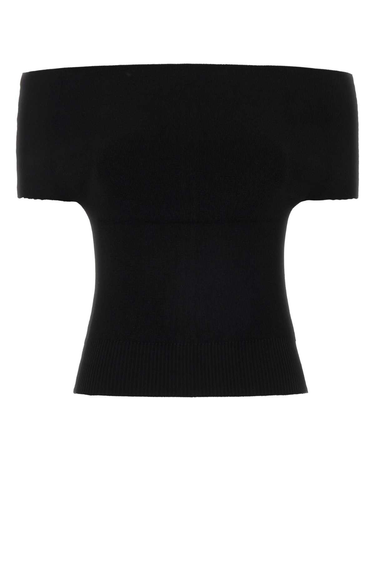 Magda Butrym Black Viscose Blend Top Size S / US 4 / IT 40 - 1 Thumbnail