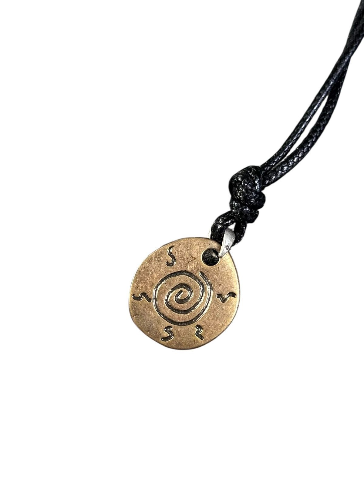 Japanese Brand 2000s JAPANESE HANDMADE RHINESTONE UZUMAKI SPIRAL NECKLACE Size ONE SIZE - 4 Thumbnail