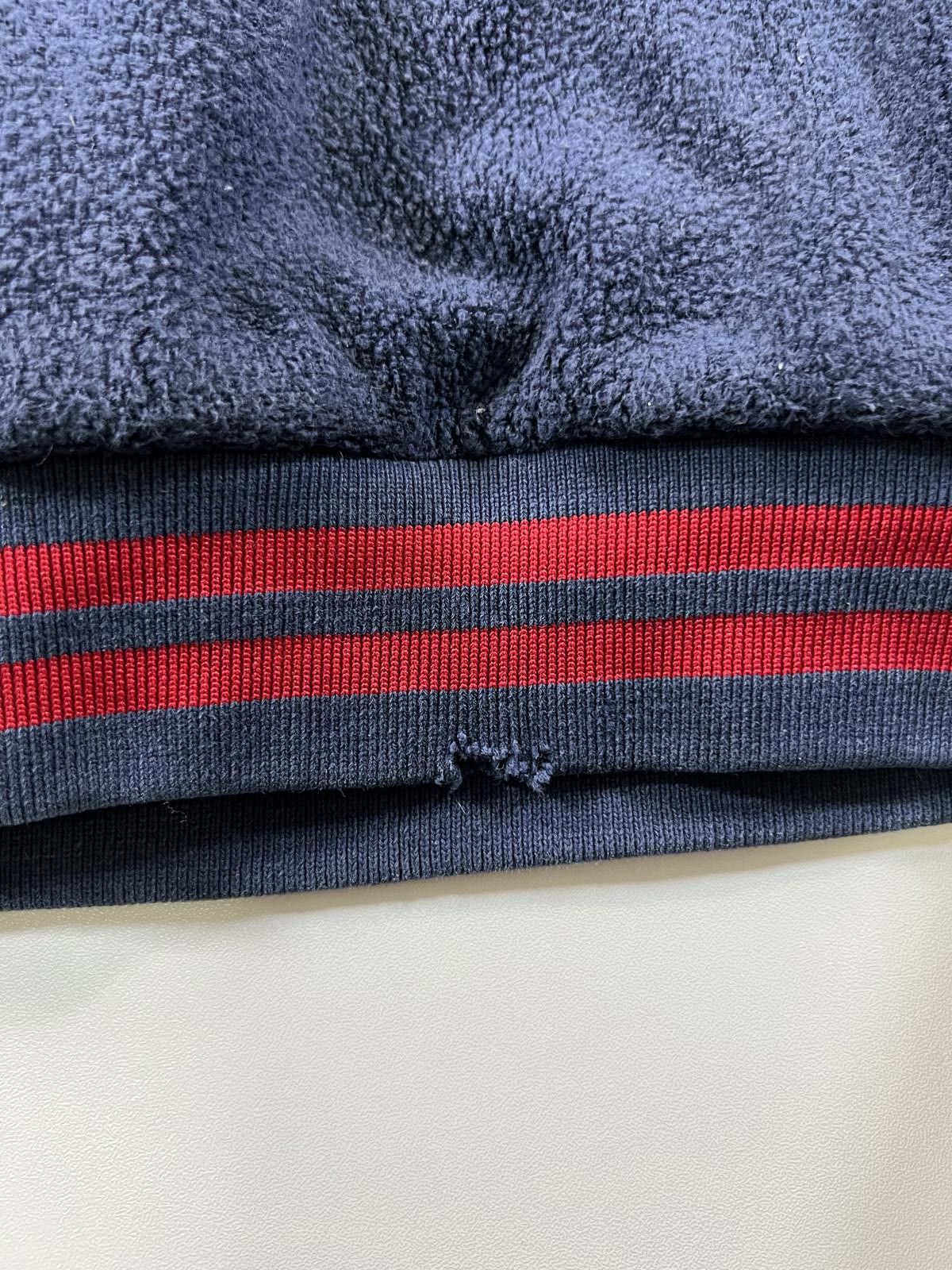 Chaps Ralph Lauren Vintage Chaps RL Navy Blue Hooded Fleece Sweatshirt Size L Size US L / EU 52-54 / 3 - 3 Thumbnail
