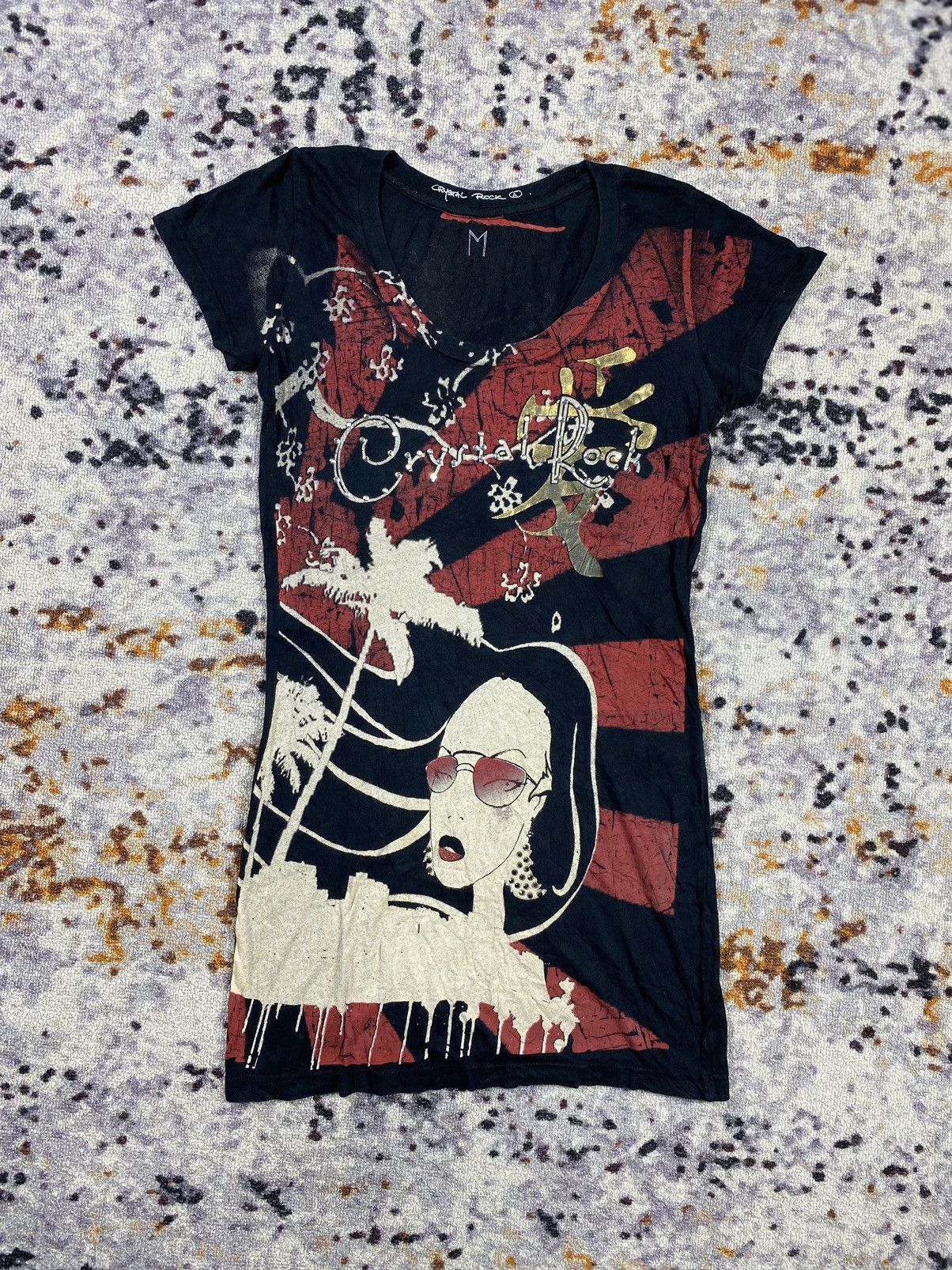 Japanese Brand Sunrise Japan Yakuza Crystal Rock Crazy Art Shirt Size US M / EU 48-50 / 2 - 1 Thumbnail