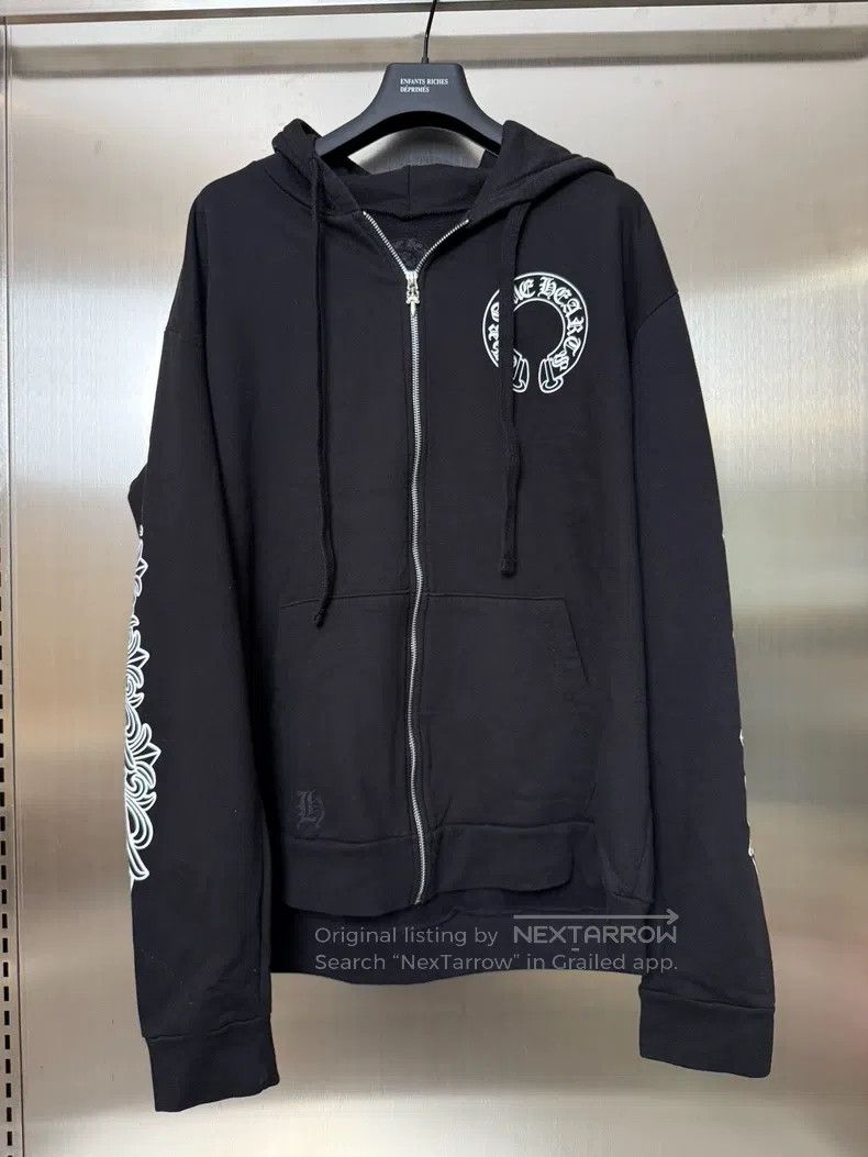 Chrome Hearts CHROME HEARTS Size L Flower arm horseshoe zipper hoodie Size US L / EU 52-54 / 3 - 1 Thumbnail