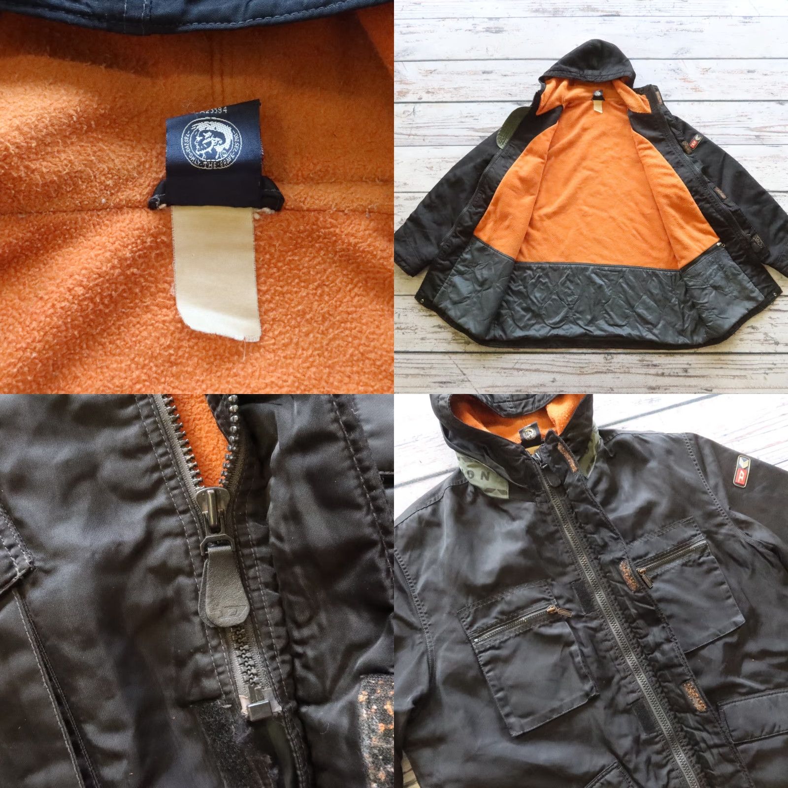 Diesel VINTAGE Diesel Parka Jacket Mens XL Black Jacket - Parka, Diesel, XL, Black, Vintage, Men, Jacket, Parka, XL Size US XL / EU 56 / 4 - 9 Thumbnail