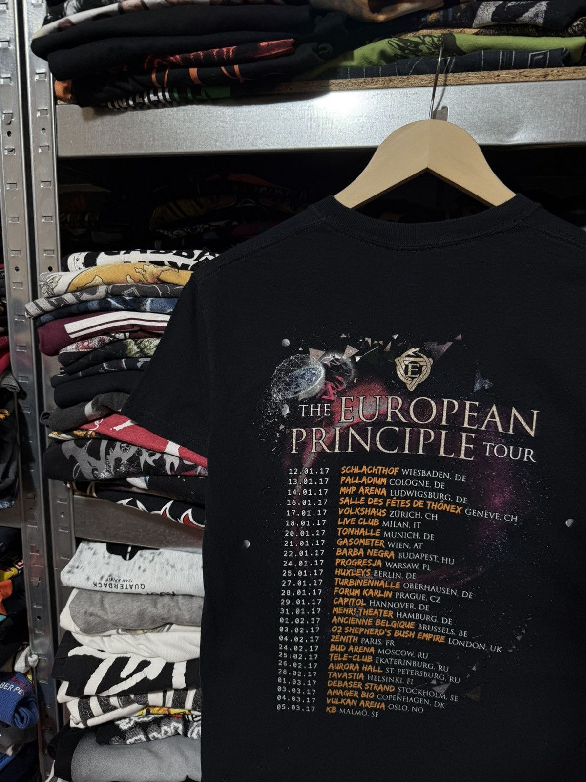 Vintage Vintage Epica The European Principle Tour 2017 Rock T-Shirt Size US S / EU 44-46 / 1 - 4 Thumbnail