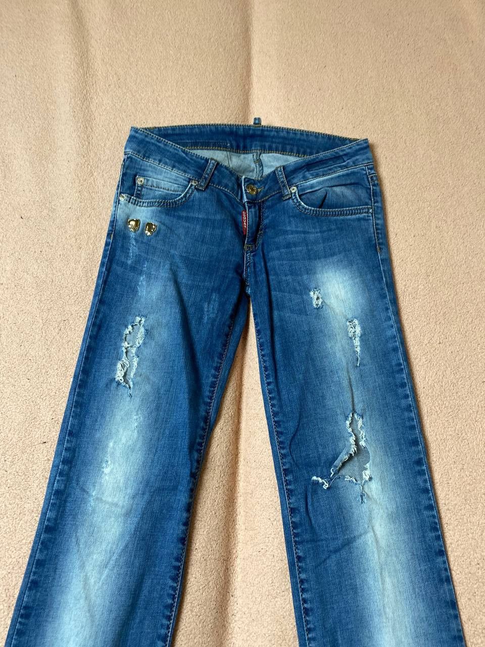 Dsquared2 × Vintage Vintage Distressed Washed Jeans Size 27" / US 4 / IT 40 - 12 Thumbnail