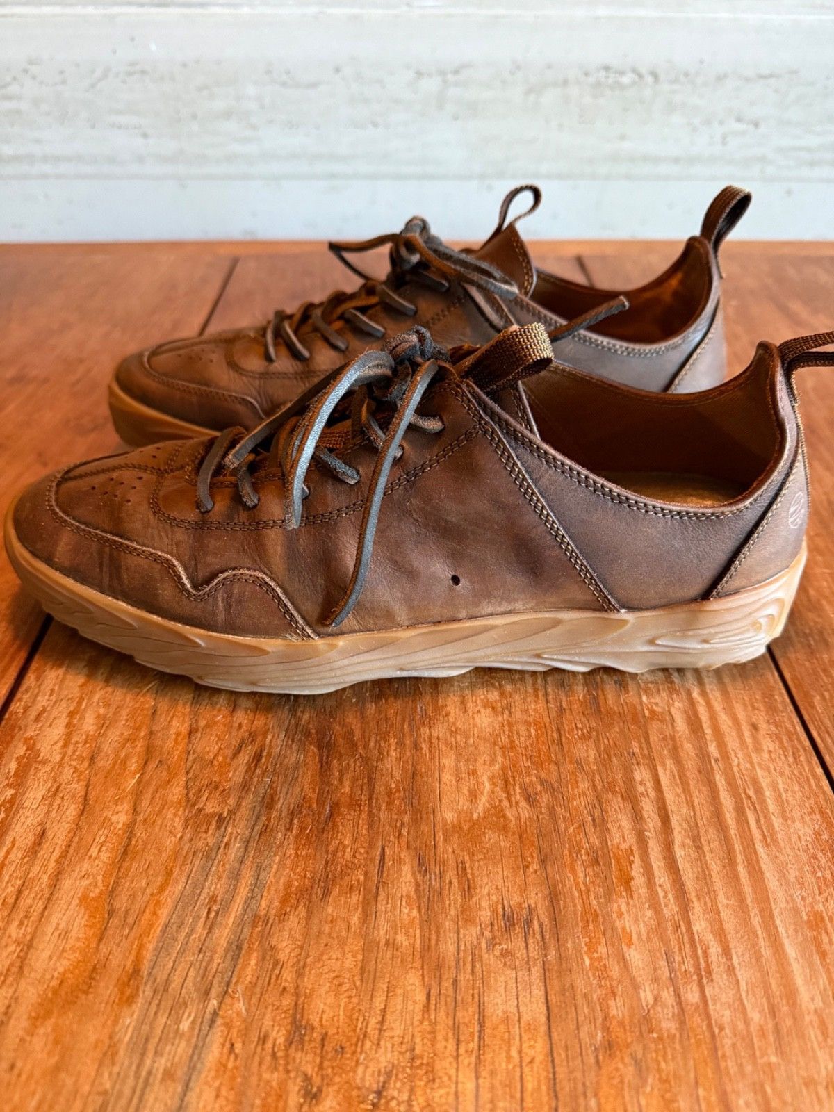 Other Mother Ground Brown Leather Sneakers, Men's Sz 10.5 Size US 10.5 / EU 43-44 - 2 Thumbnail