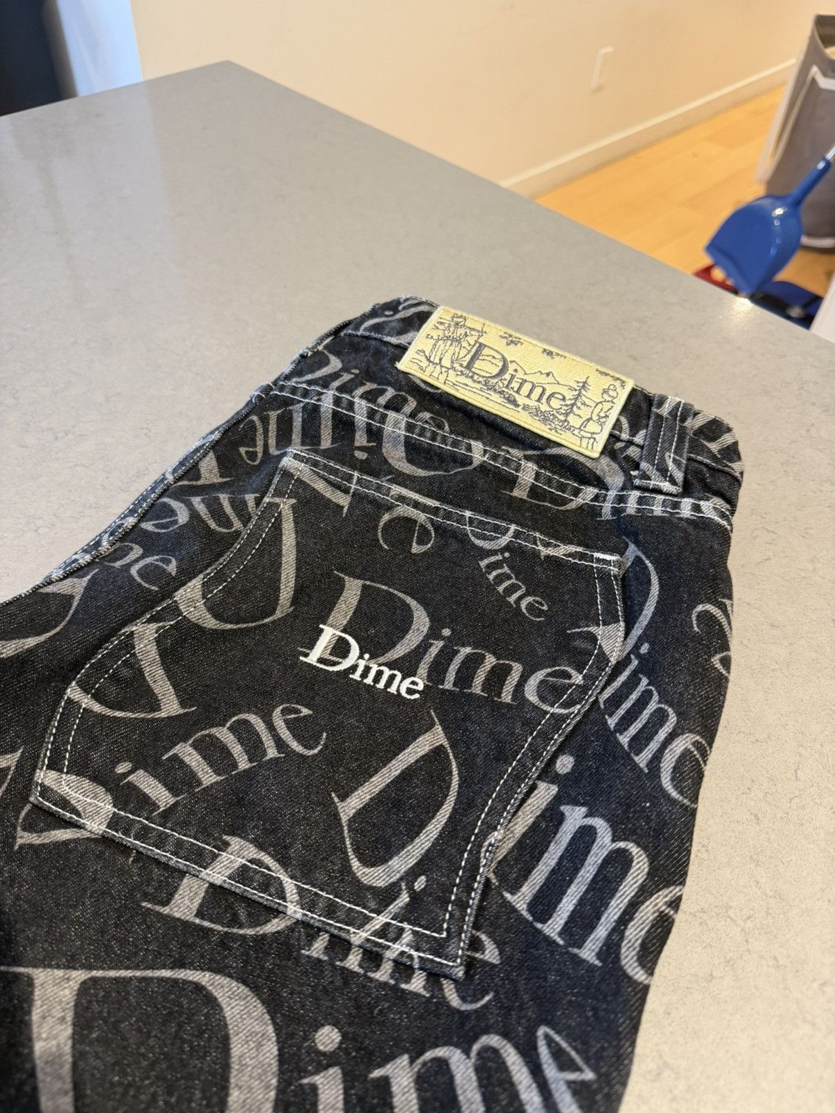 Dime Dime jeans logo all over . Size US 32 / EU 48 - 4 Thumbnail