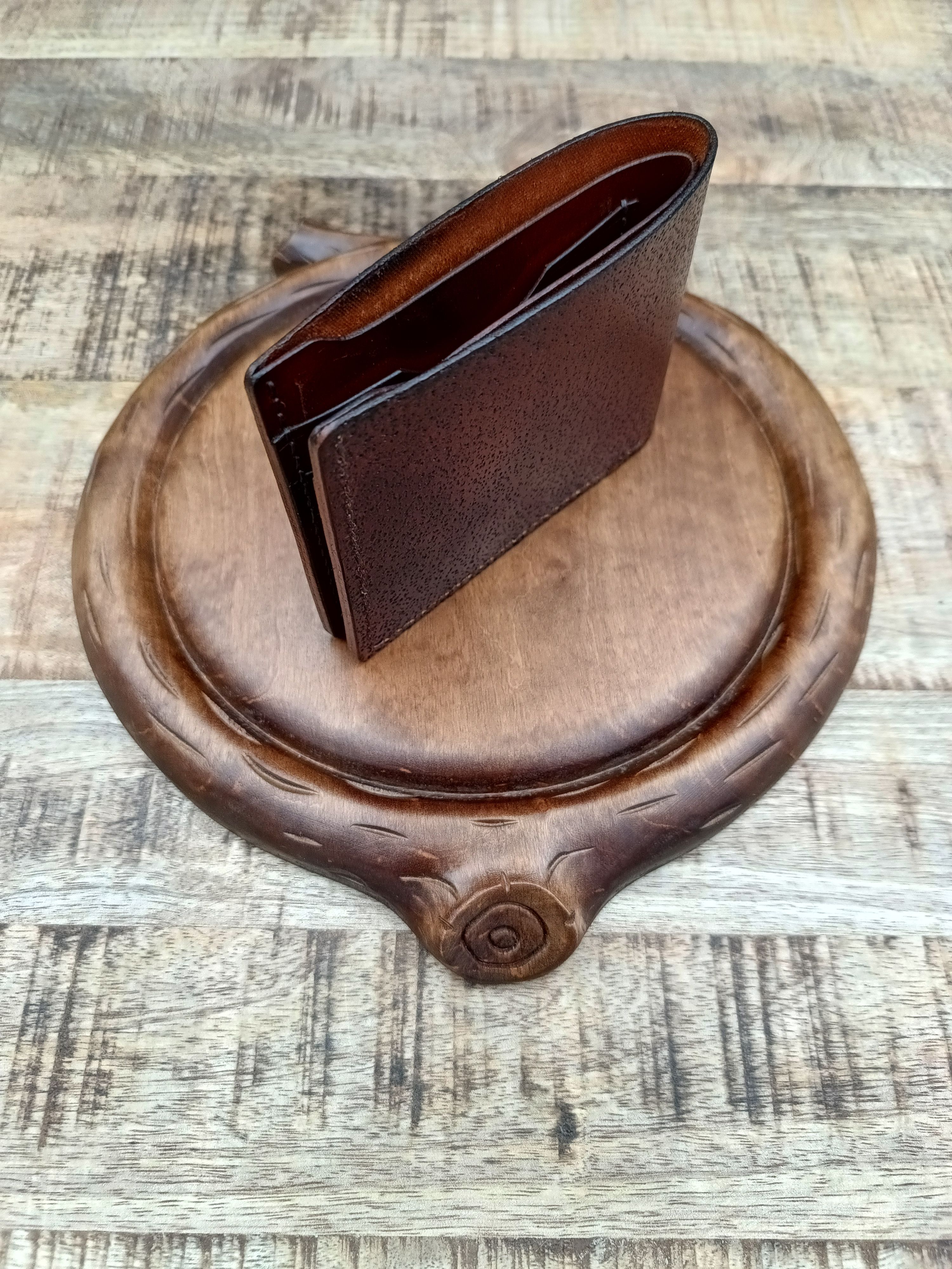 Other Handmade top grain leather wallet cardholder Size ONE SIZE - 8 Thumbnail