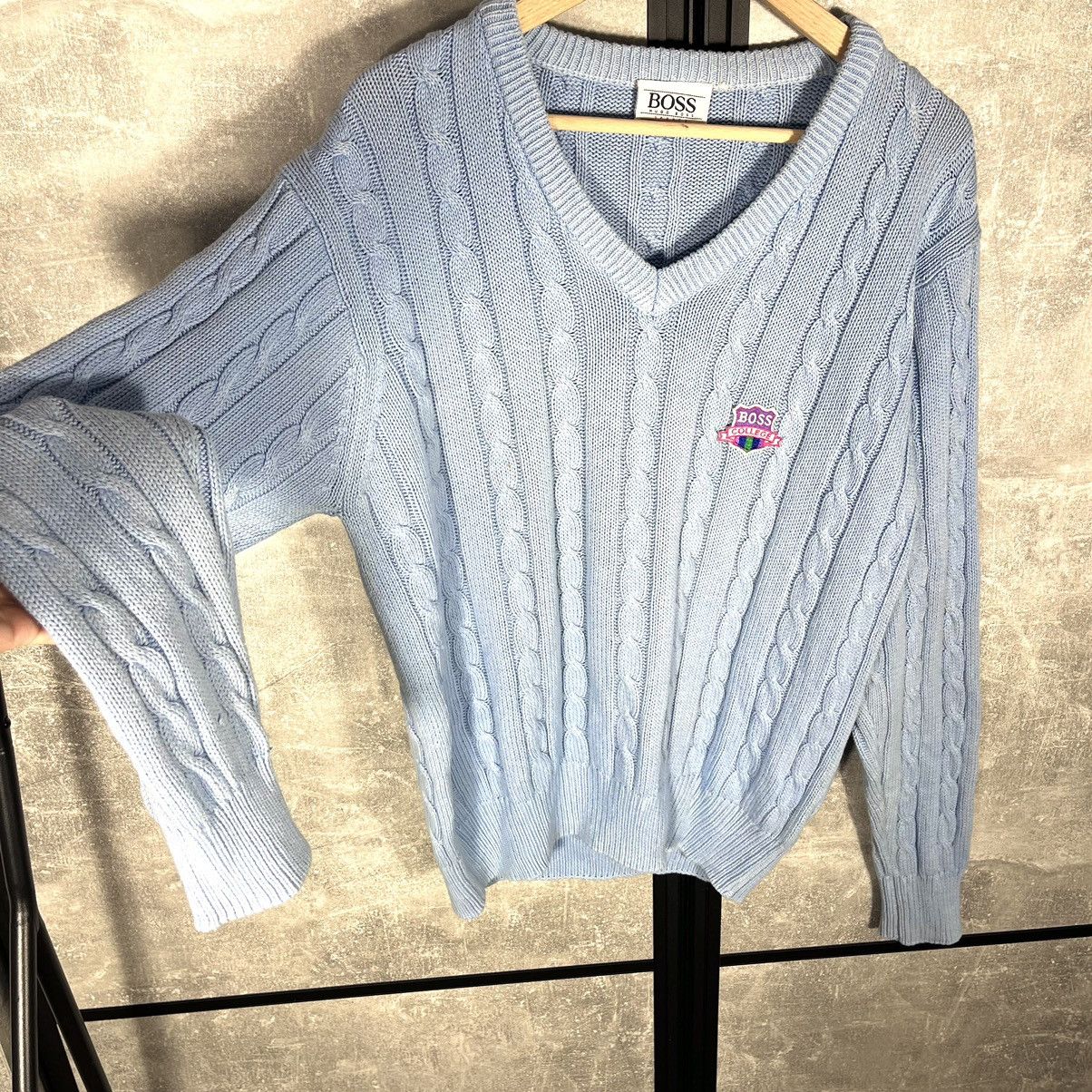 Hugo Boss Vintage Hugo Boss 90s Braid Knitted Sweater Archival Knit L Size US L / EU 52-54 / 3 - 9 Thumbnail