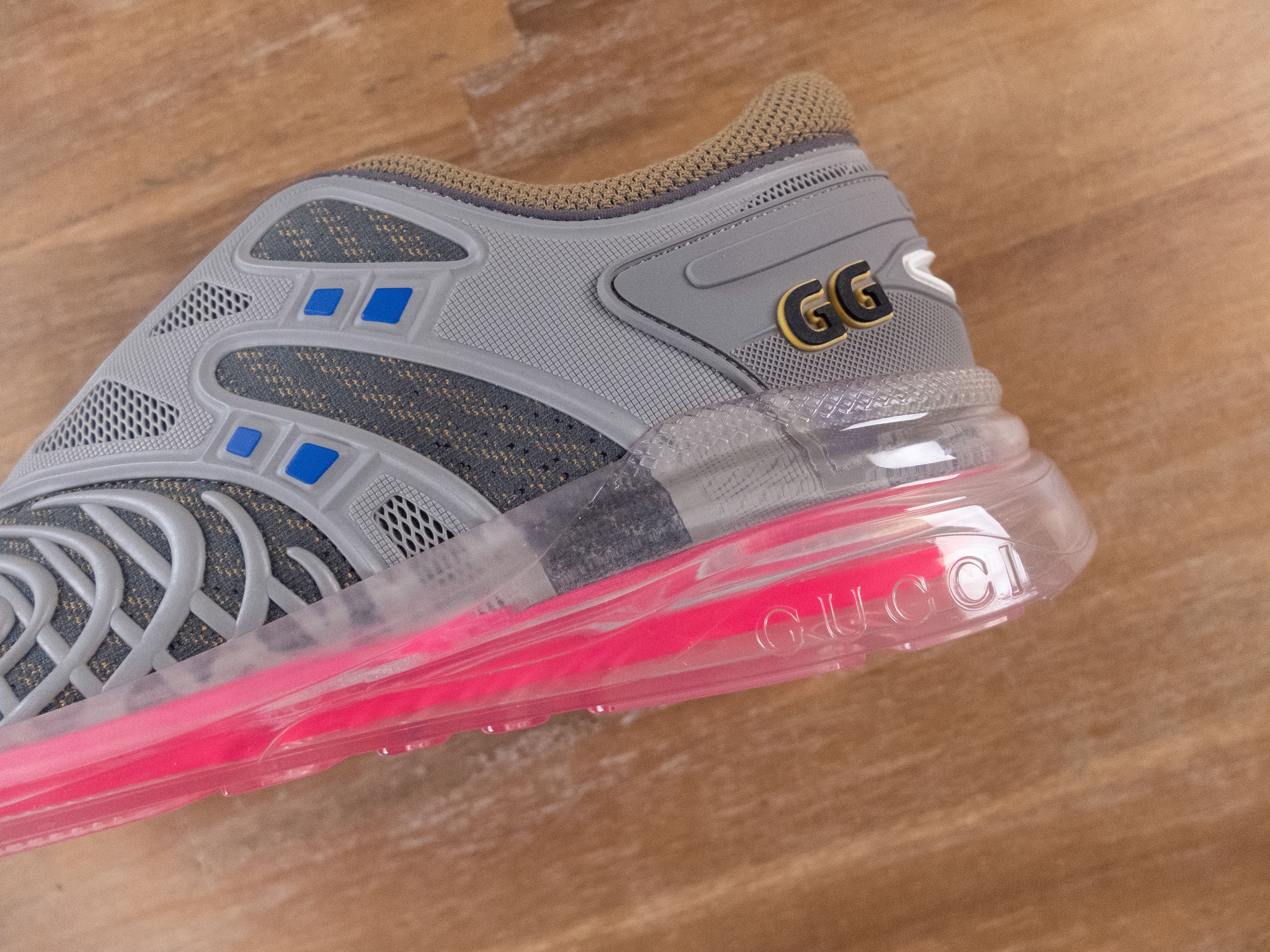 Gucci GUCCI Ultrapace R grey pink low sneakers - 9 US / 8.5 UK Size US 9 / EU 42 - 7 Thumbnail