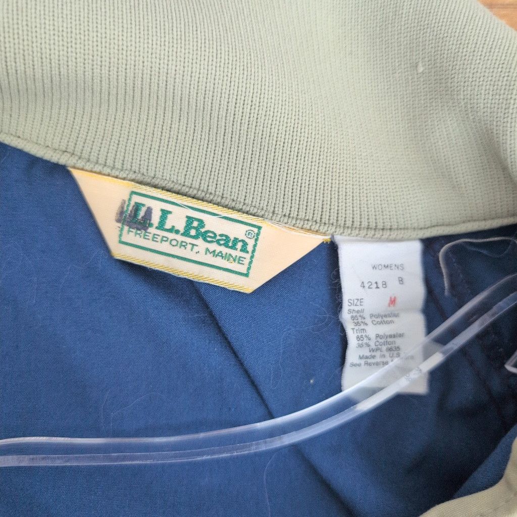 L.L. Bean Women's Vintage LL Bean Anorak Blue Jacket Medium Size M / US 6-8 / IT 42-44 - 4 Thumbnail