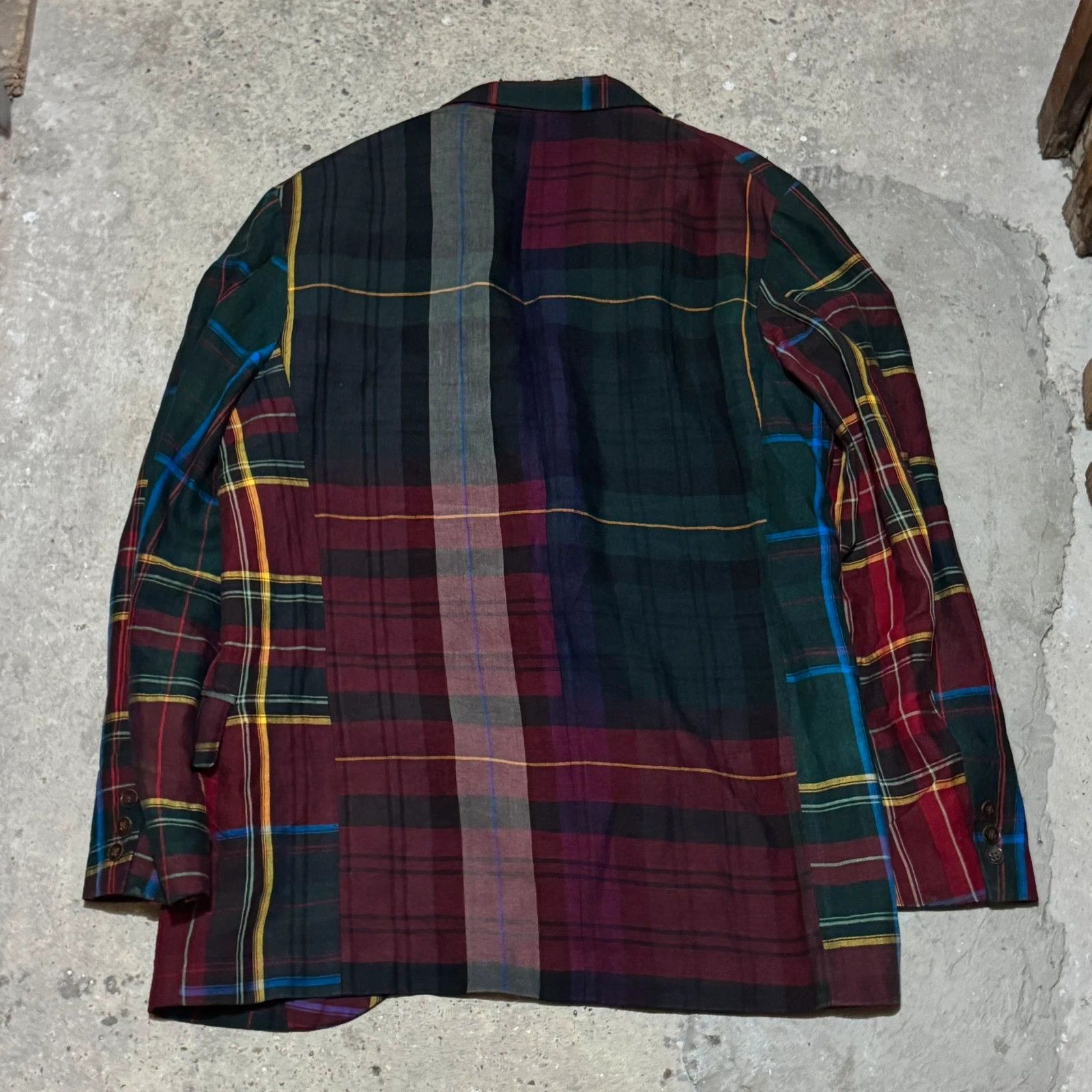 Yohji Yamamoto S/S 05 Yohji Yamamoto checked runway blazer Size 54R - 17 Thumbnail