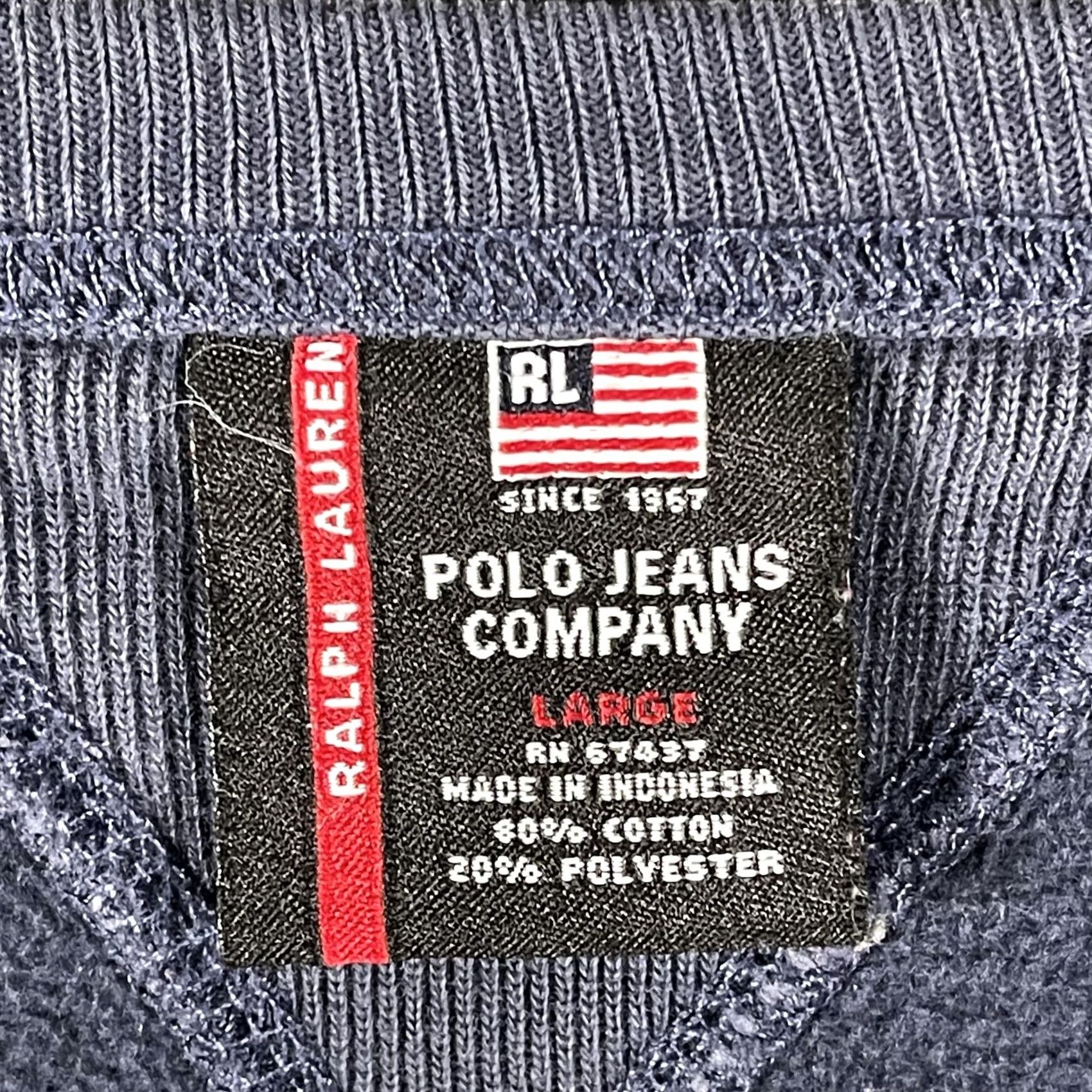 Polo Ralph Lauren Polo Ralph Lauren Sweatshirt Mens Large Blue Polo Jeans RL-67 Fleece Logo Y2K Size US L / EU 52-54 / 3 - 5 Thumbnail