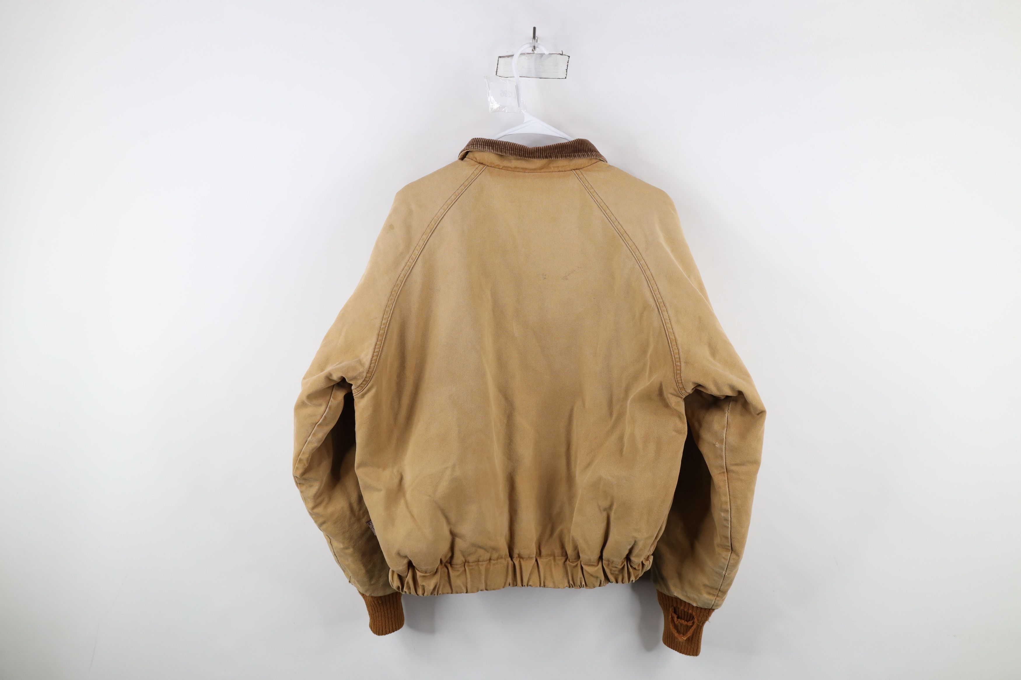 Vintage × Walls Vintage 90s Walls Canvas Bomber Jacket Duck Brown USA Size US XL / EU 56 / 4 - 17 Thumbnail