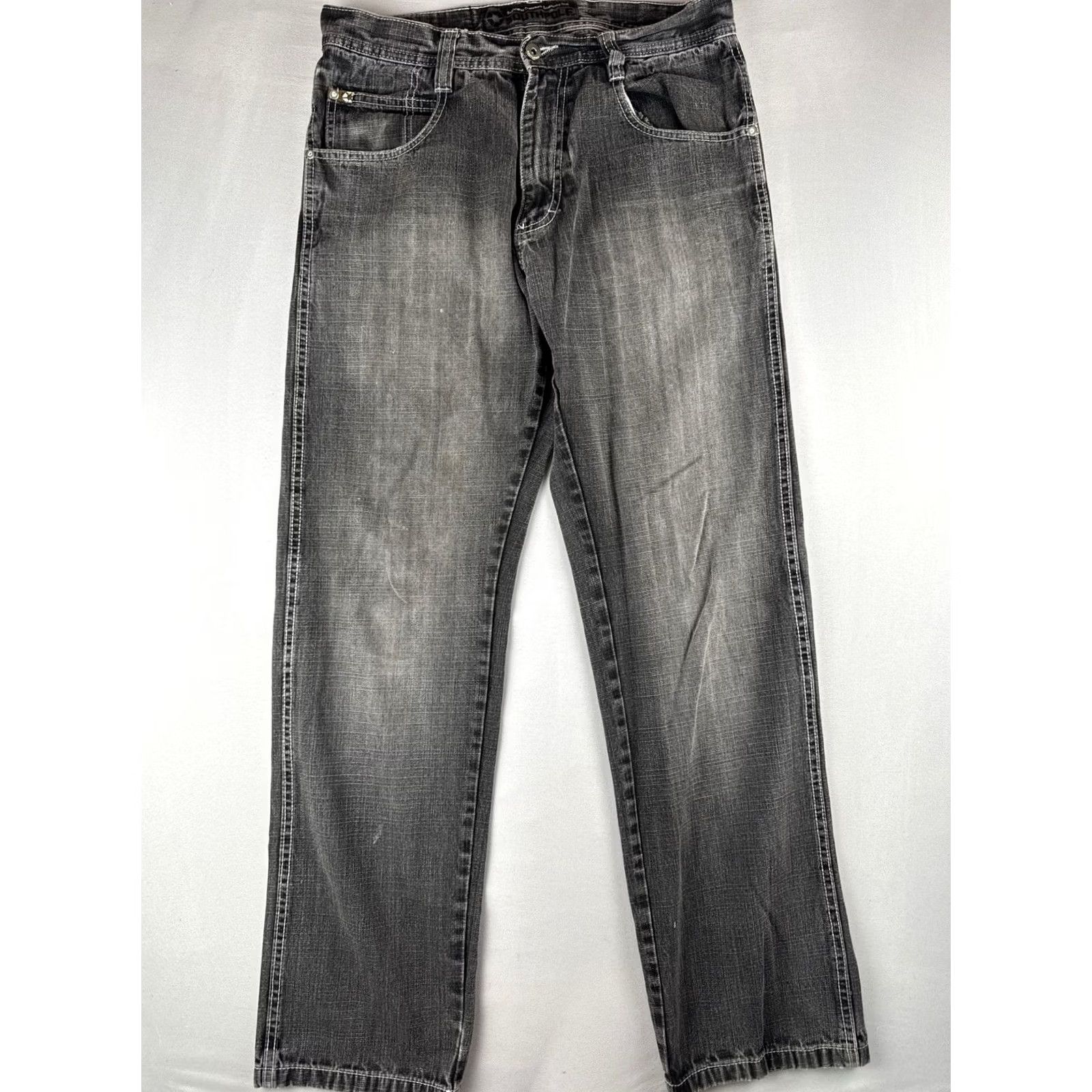 Southpole VINTAGE Southpole Jeans 32x30 Black Washed Baggy Denim 90s Hip Hop Streetwear Men Size US 32 / EU 48 - 2 Thumbnail