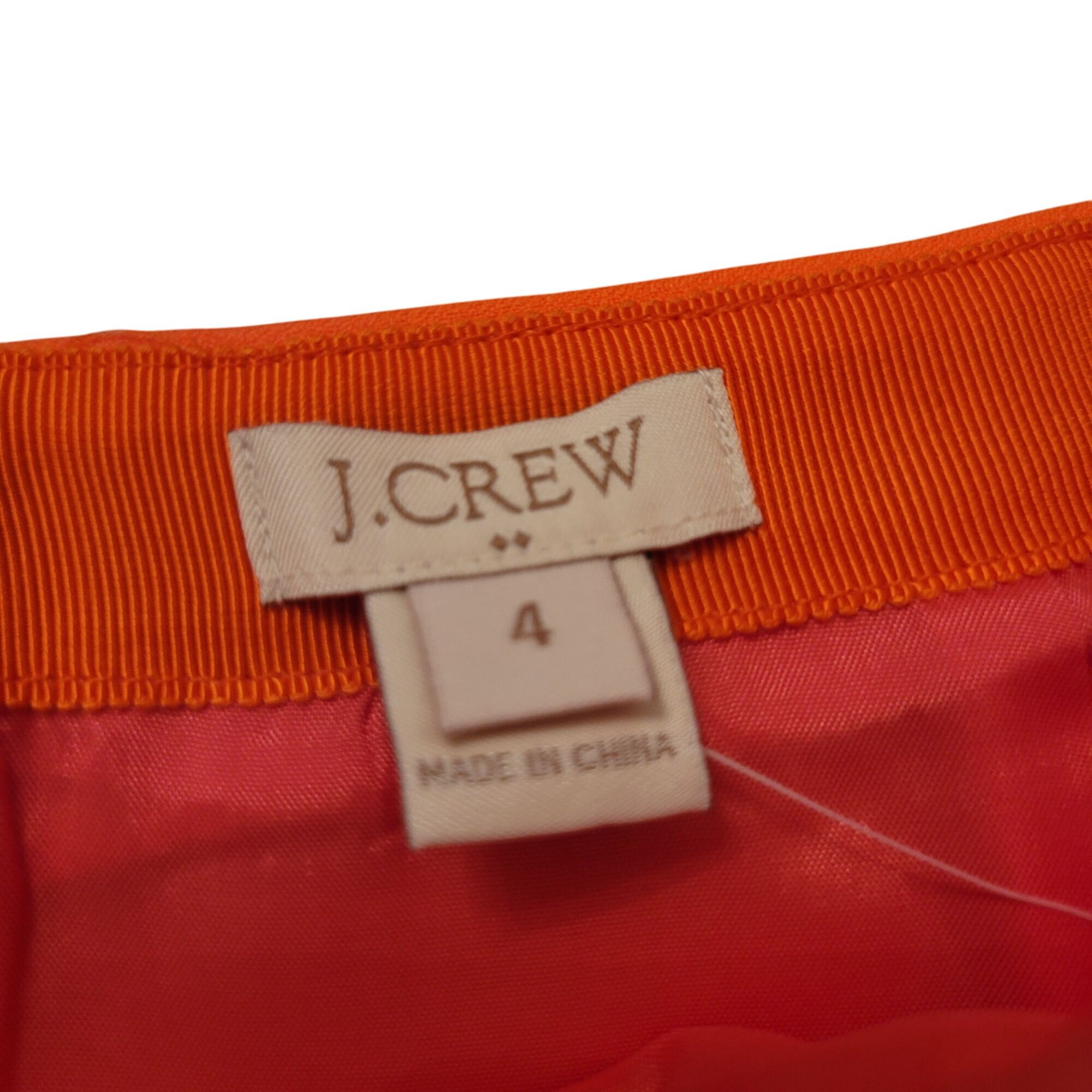 J.Crew J Crew Melon Orange Flared Skirt 4 B0314 Fluted Double Crepe Size 27" / US 4 / IT 40 - 2 Thumbnail