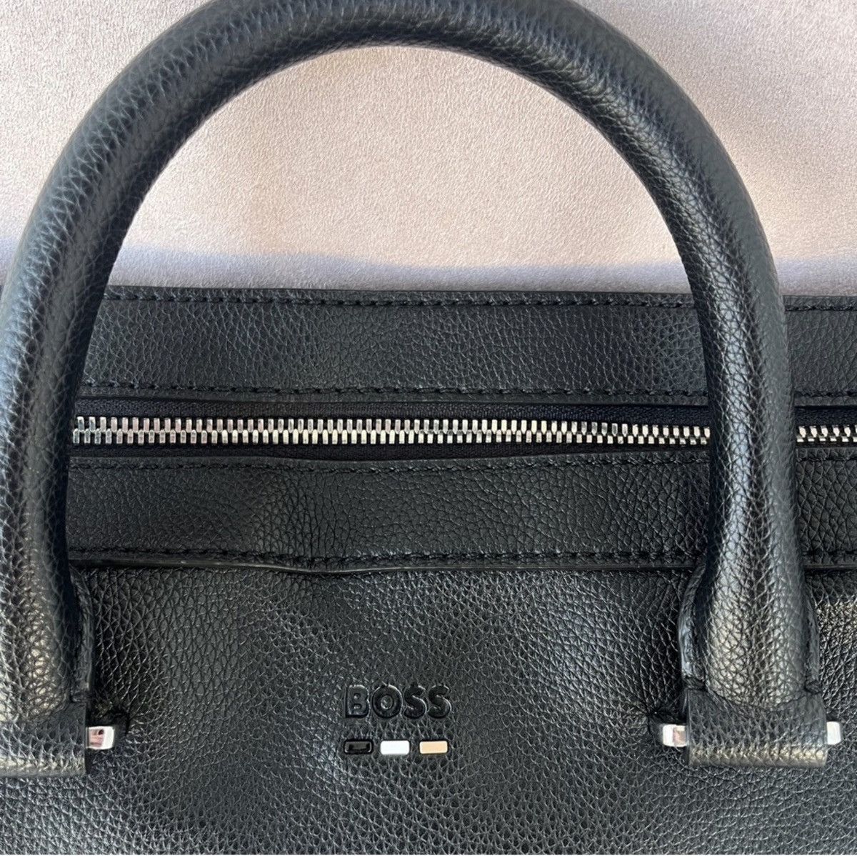 Hugo Boss BOSS FAUX-LEATHER DOCUMENT CASE WITH LOGO (Defects) Size ONE SIZE - 3 Thumbnail