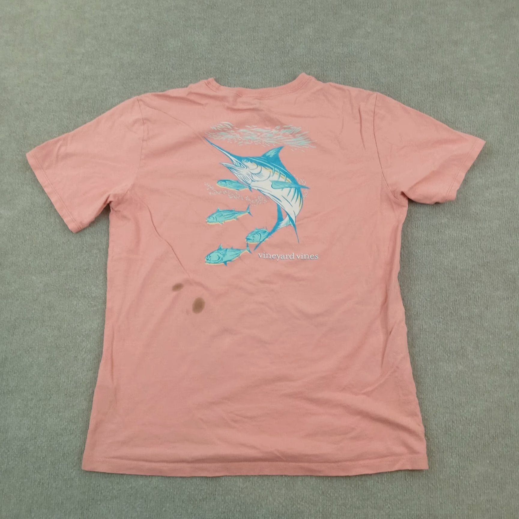 Vineyard Vines Vineyard Vines T-shirt Mens Medium Pink Crew Neck Pocket Fish Preppy Casual Size US M / EU 48-50 / 2 - 6 Thumbnail