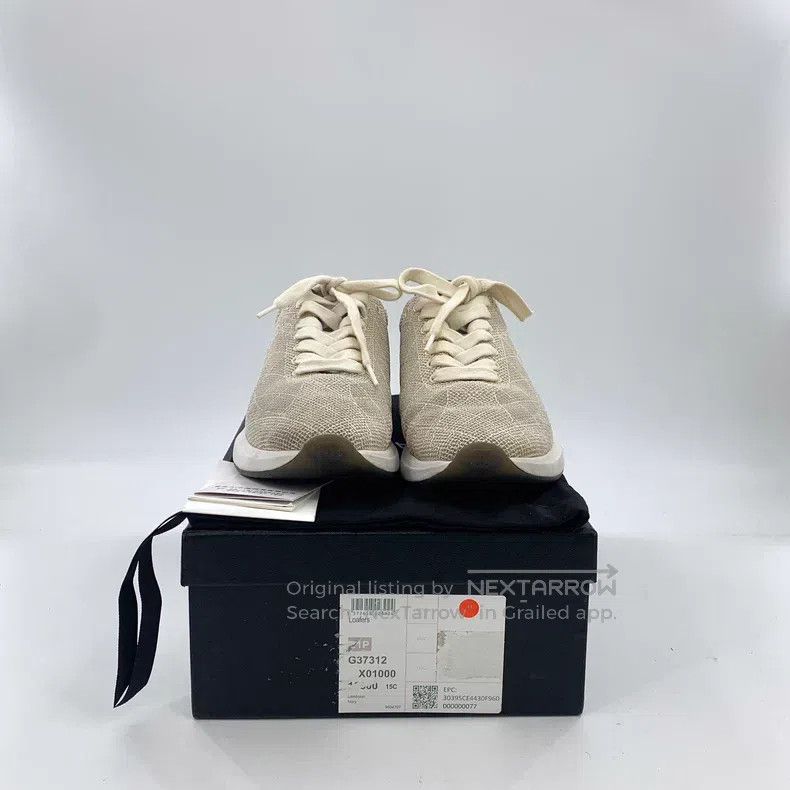 Chanel Chanel Beige double C cowhide lasing casual flat sneakers Size US 7.5 / IT 37.5 - 8 Thumbnail