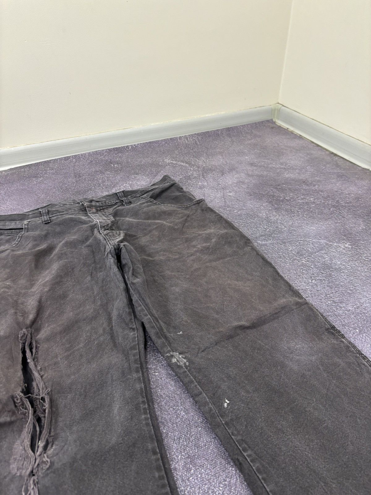 Dickies Vintage Dickies Faded Black Workwear Hype Baggy Pants Jeans Size US 36 / EU 52 - 13 Thumbnail